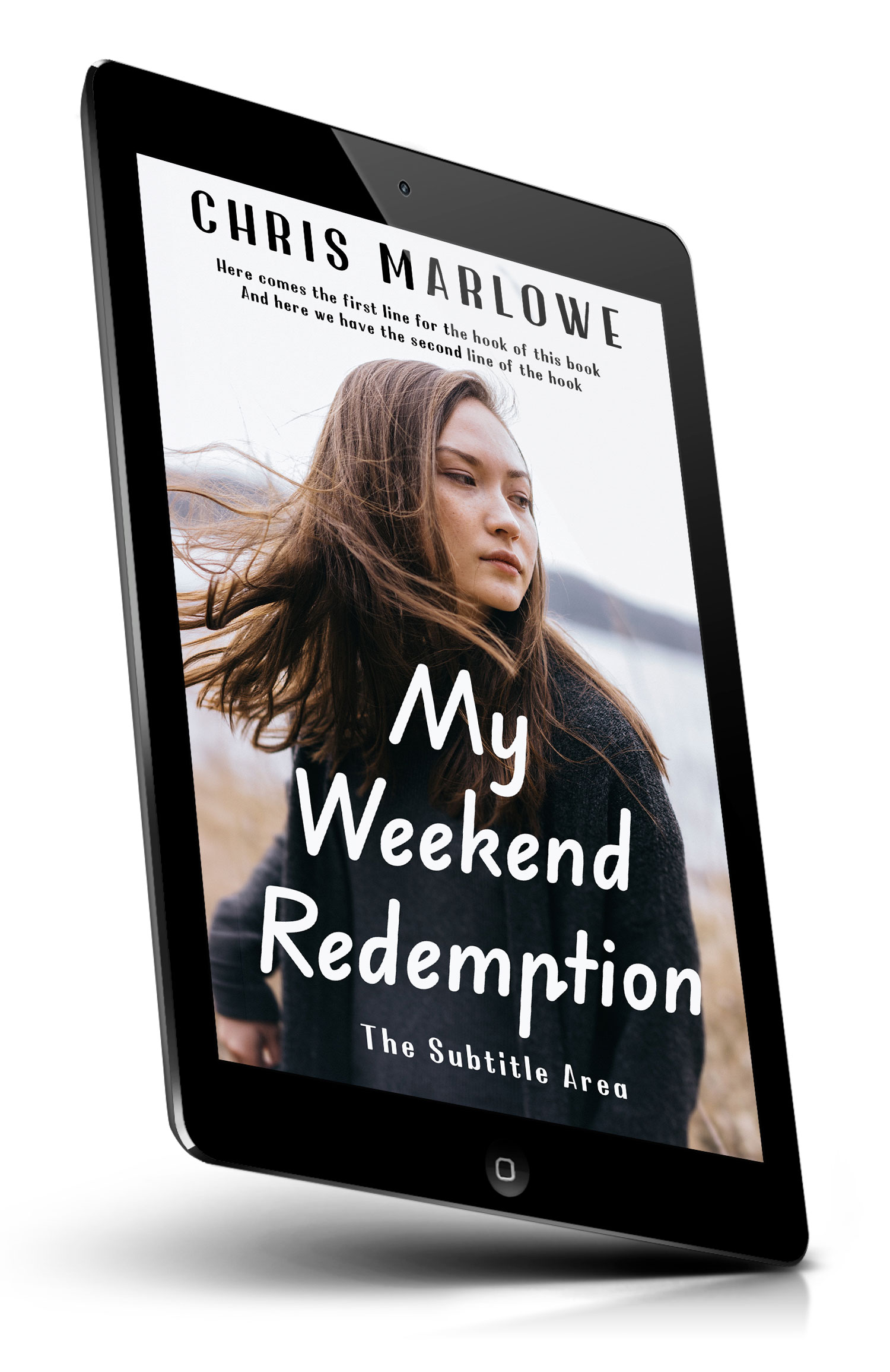 Tablet view of Premade Literary Fiction Book Cover - Bon Jour #18073 | BookCoverZone