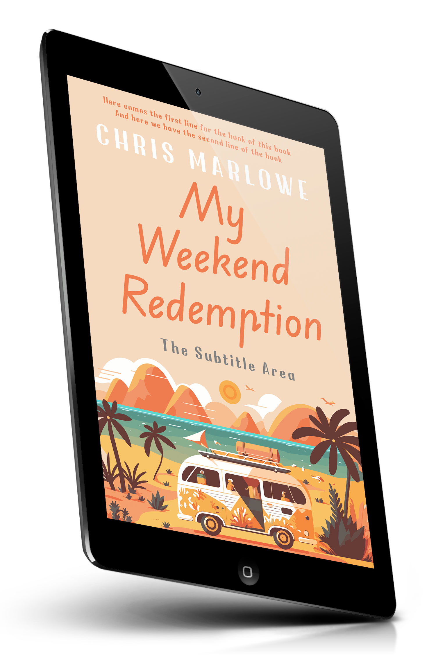 Tablet view of Premade Travel Book Cover - Sidecar #18082 | BookCoverZone