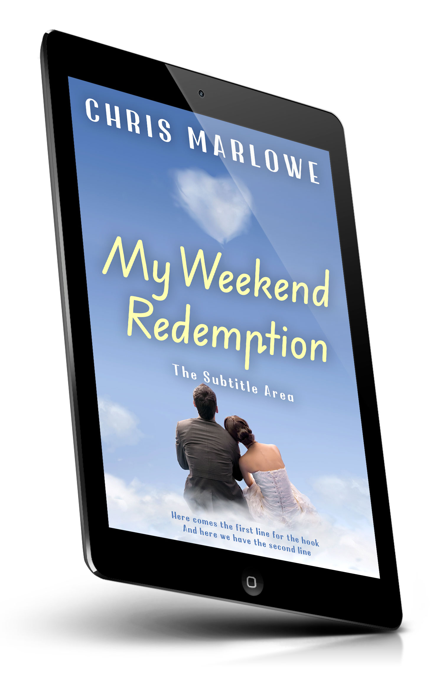 Tablet view of Premade Romance Book Cover - Polo Blue #18086 | BookCoverZone