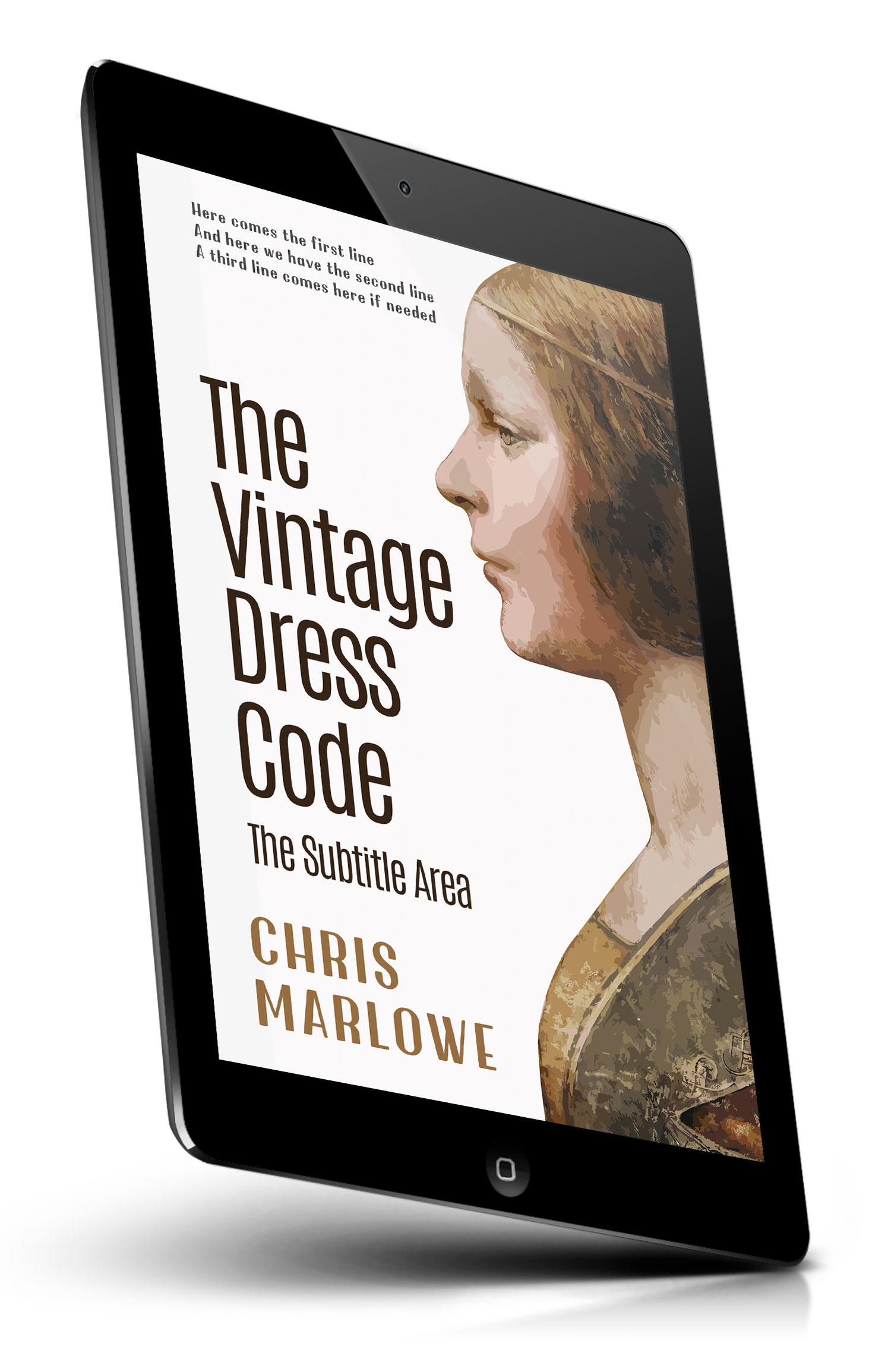 Tablet view of Premade Historical Book Cover - English Walnut #18105 | BookCoverZone*