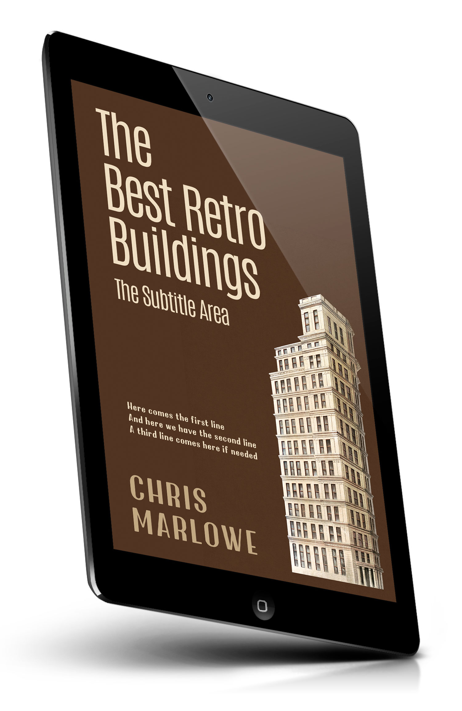 Tablet view of Premade Travel Book Cover - Saddle #18107 | BookCoverZone*