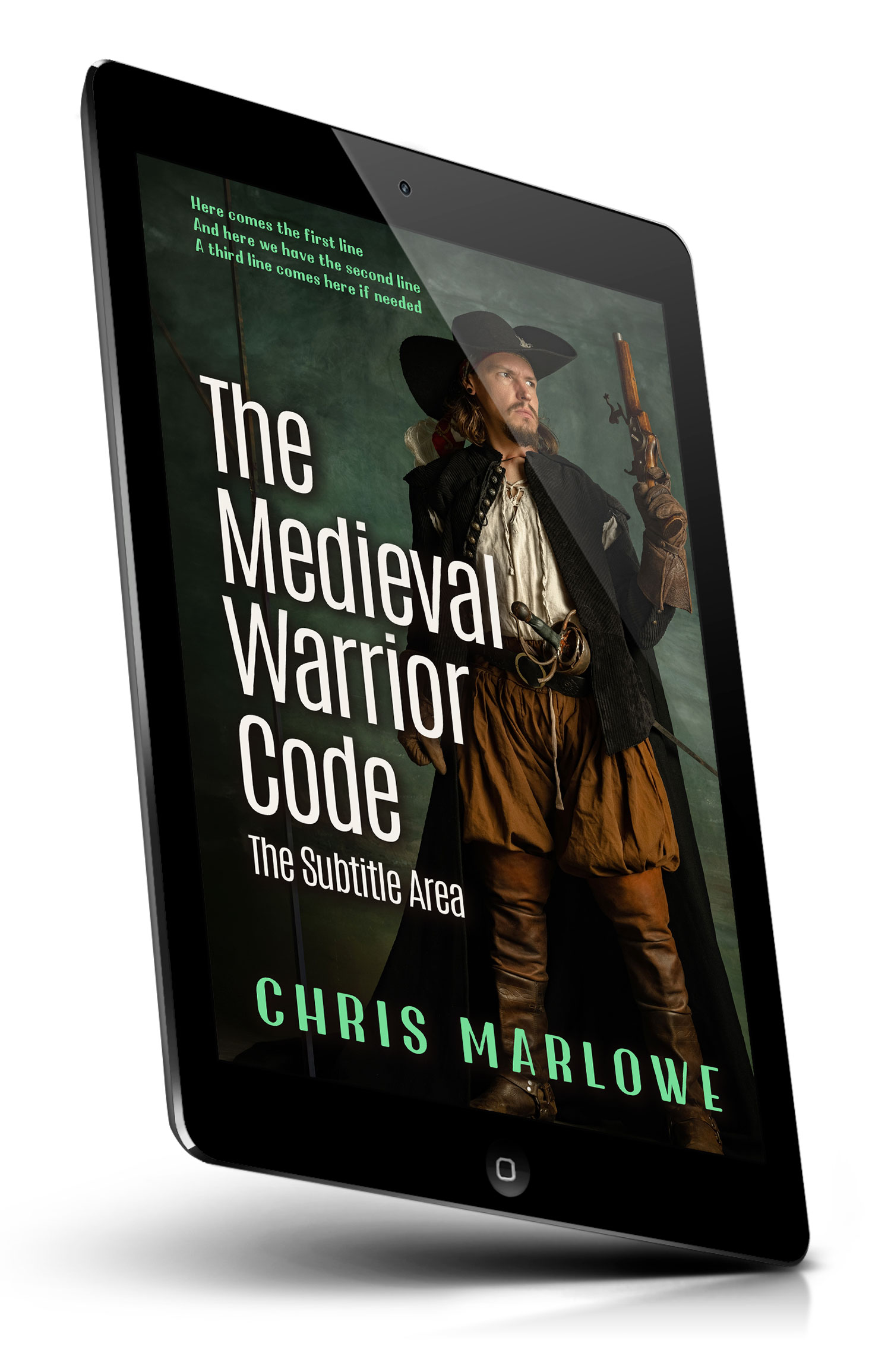 Tablet view of Premade Historical Book Cover - Rangoon Green #18112 | BookCoverZone*