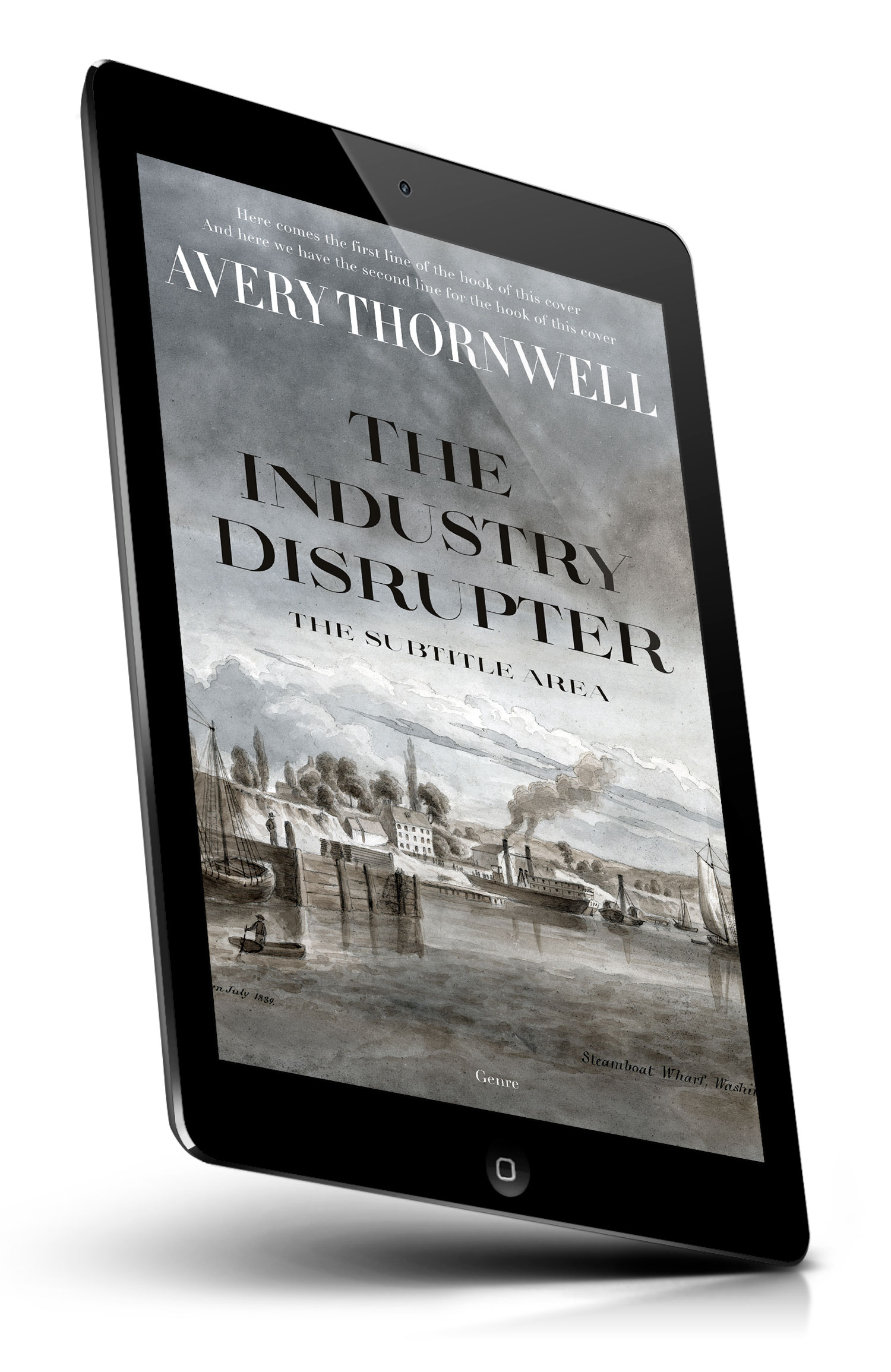 Tablet view of Premade History Book Cover - Friar Gray #18119 | BookCoverZone*