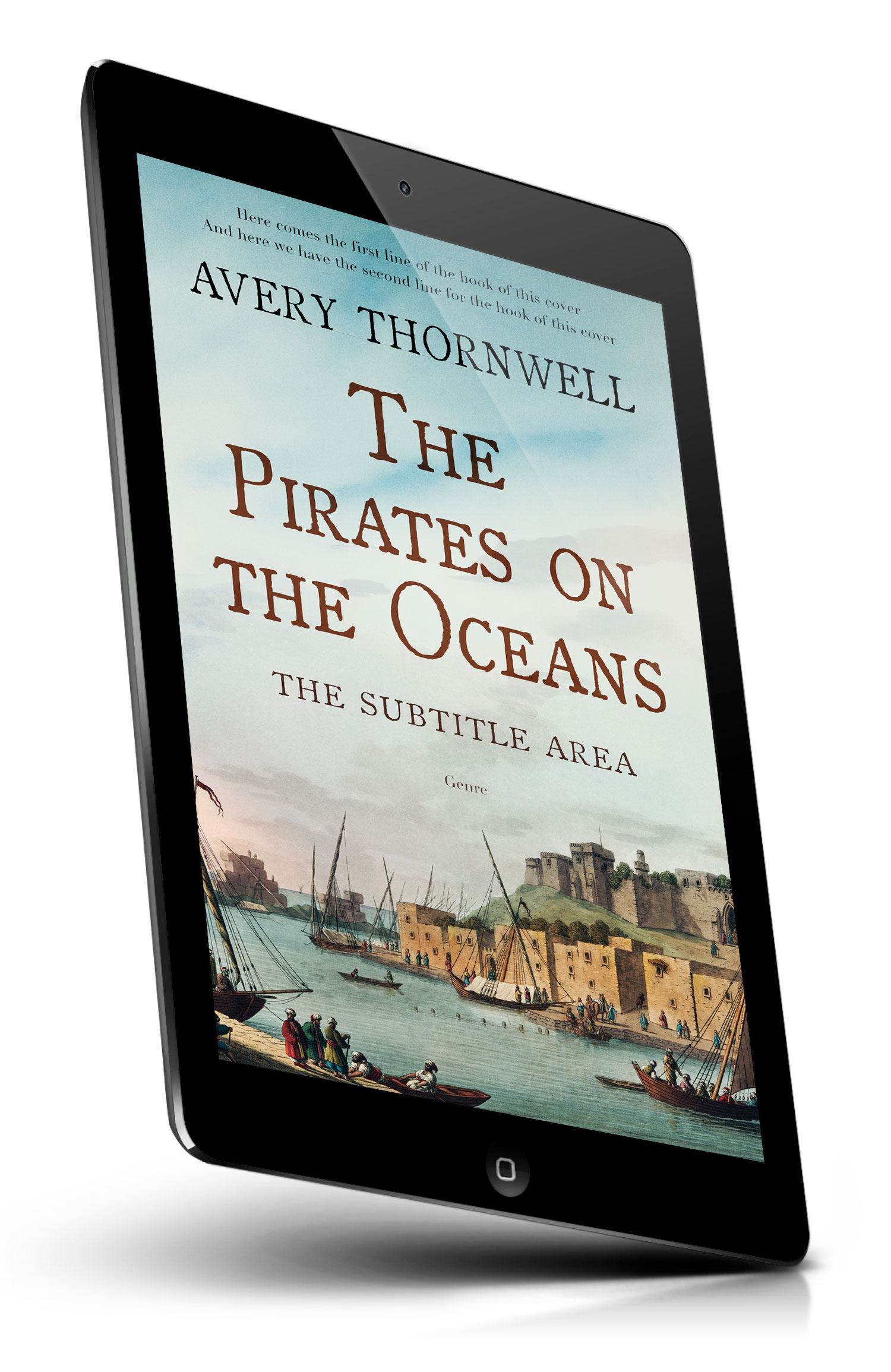 Tablet view of Premade History Book Cover - Pumice #18121 | BookCoverZone*