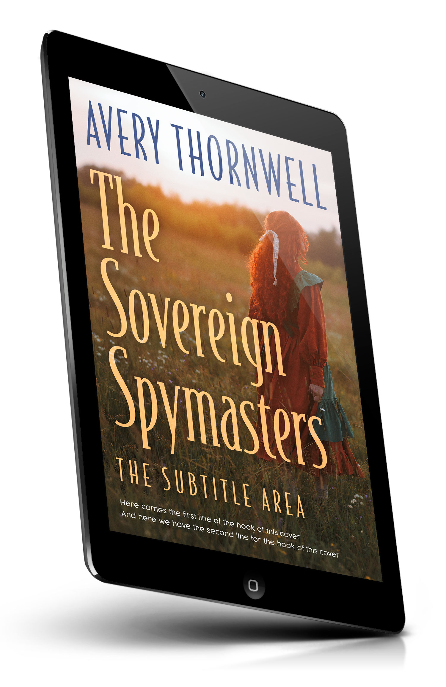 Tablet view of Premade Historical Book Cover - Saddle #18174 | BookCoverZone