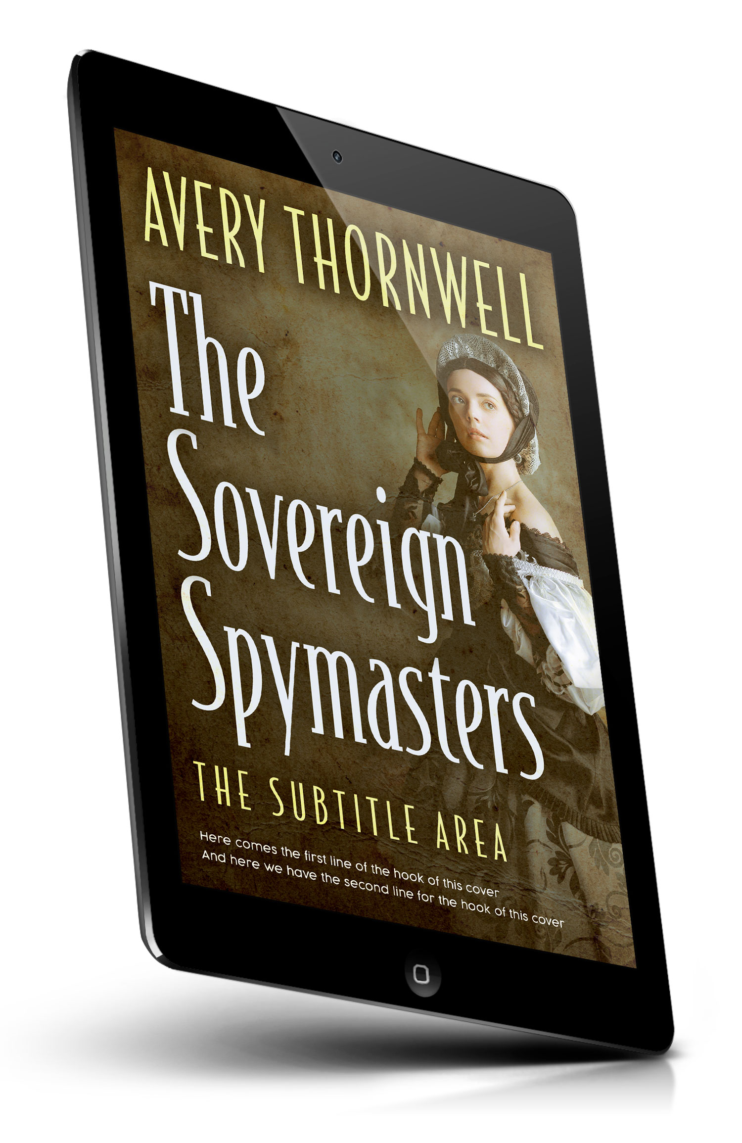 Tablet view of Premade Historical Book Cover - Metallic Bronze #18175 | BookCoverZone