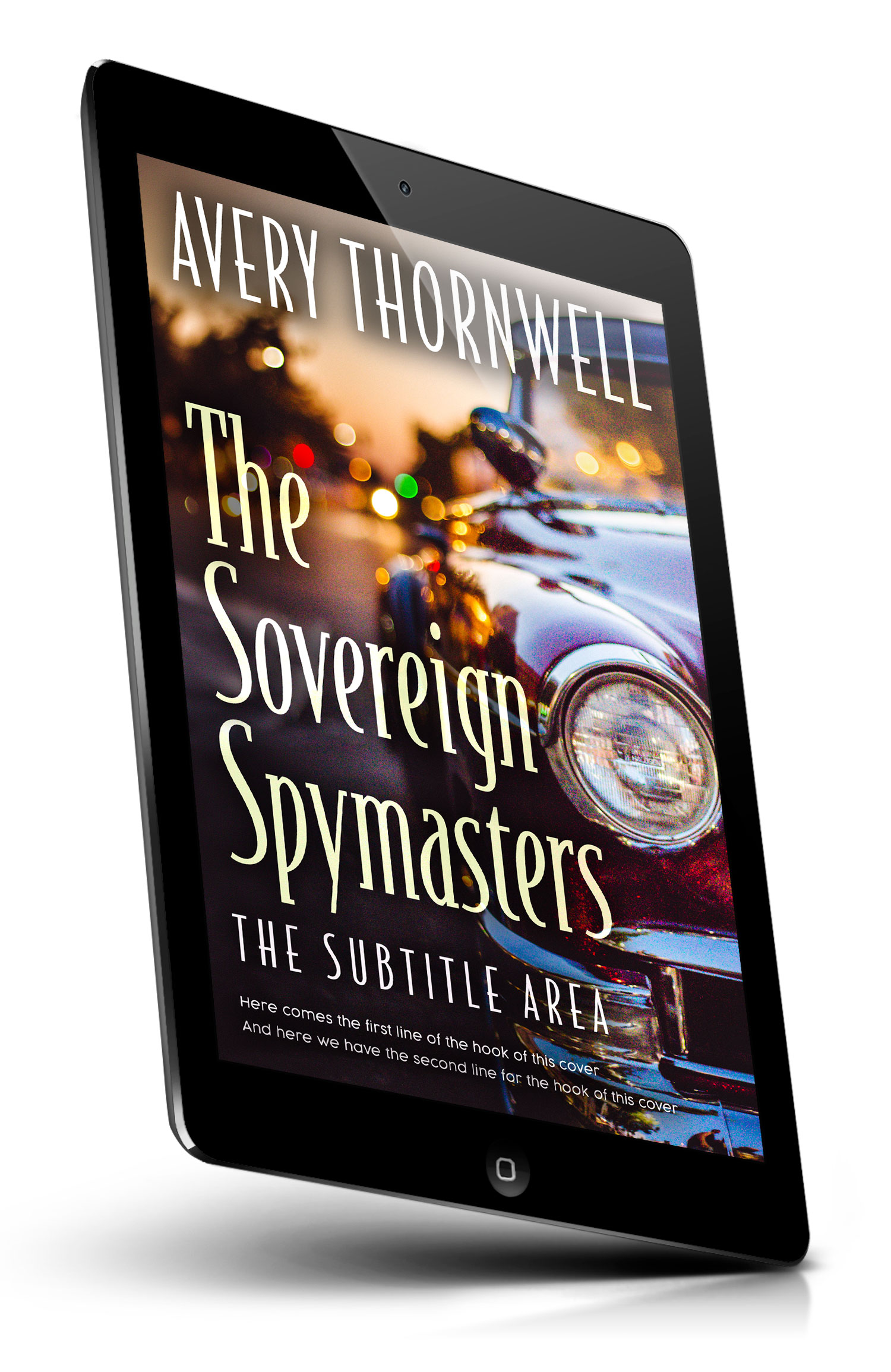Tablet view of Premade Mystery & Thriller & Suspense Book Cover - Akaroa #18180 | BookCoverZone*