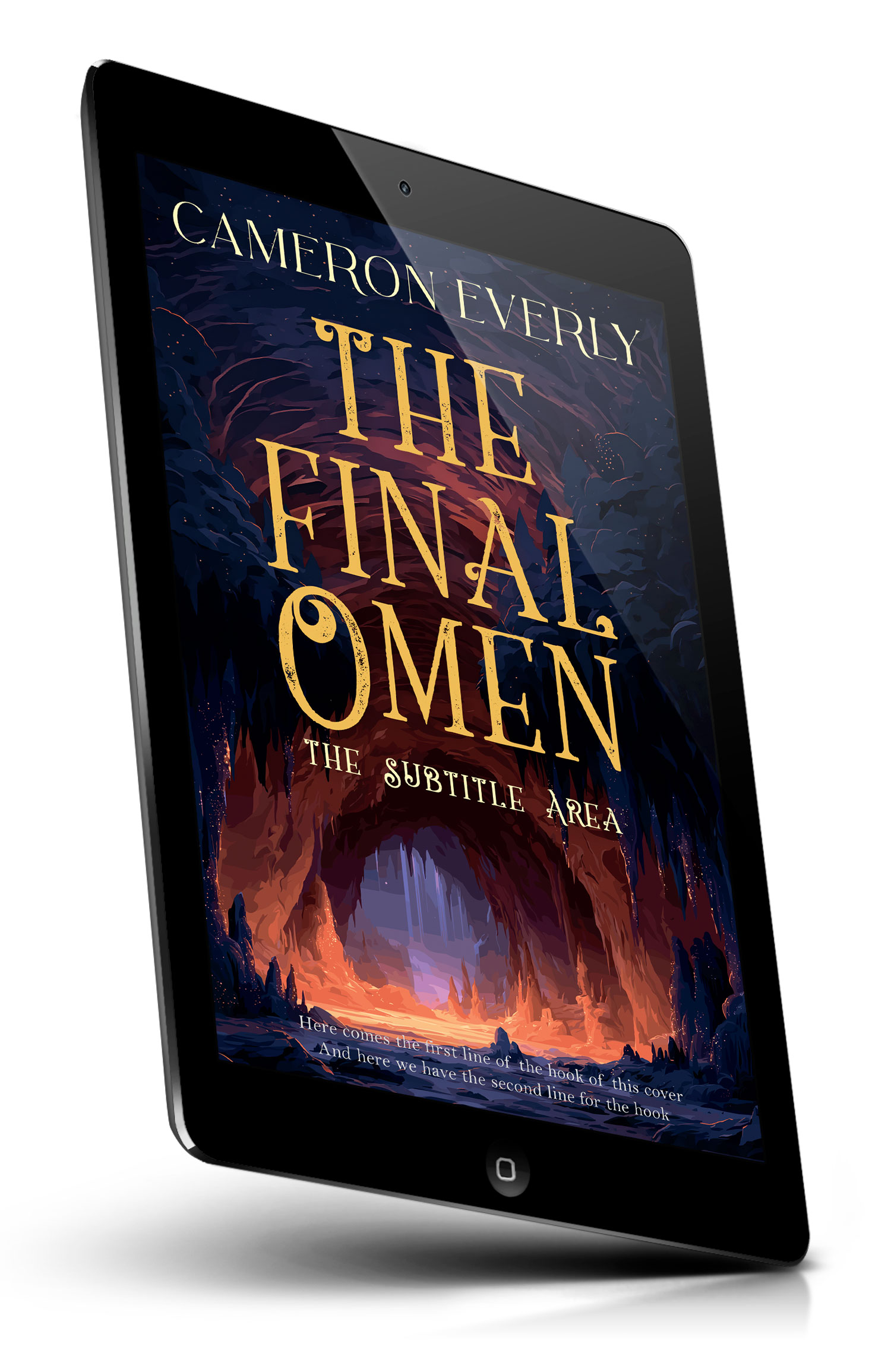 Tablet view of Premade Fantasy Book Cover - Vulcan #18273 | BookCoverZone*