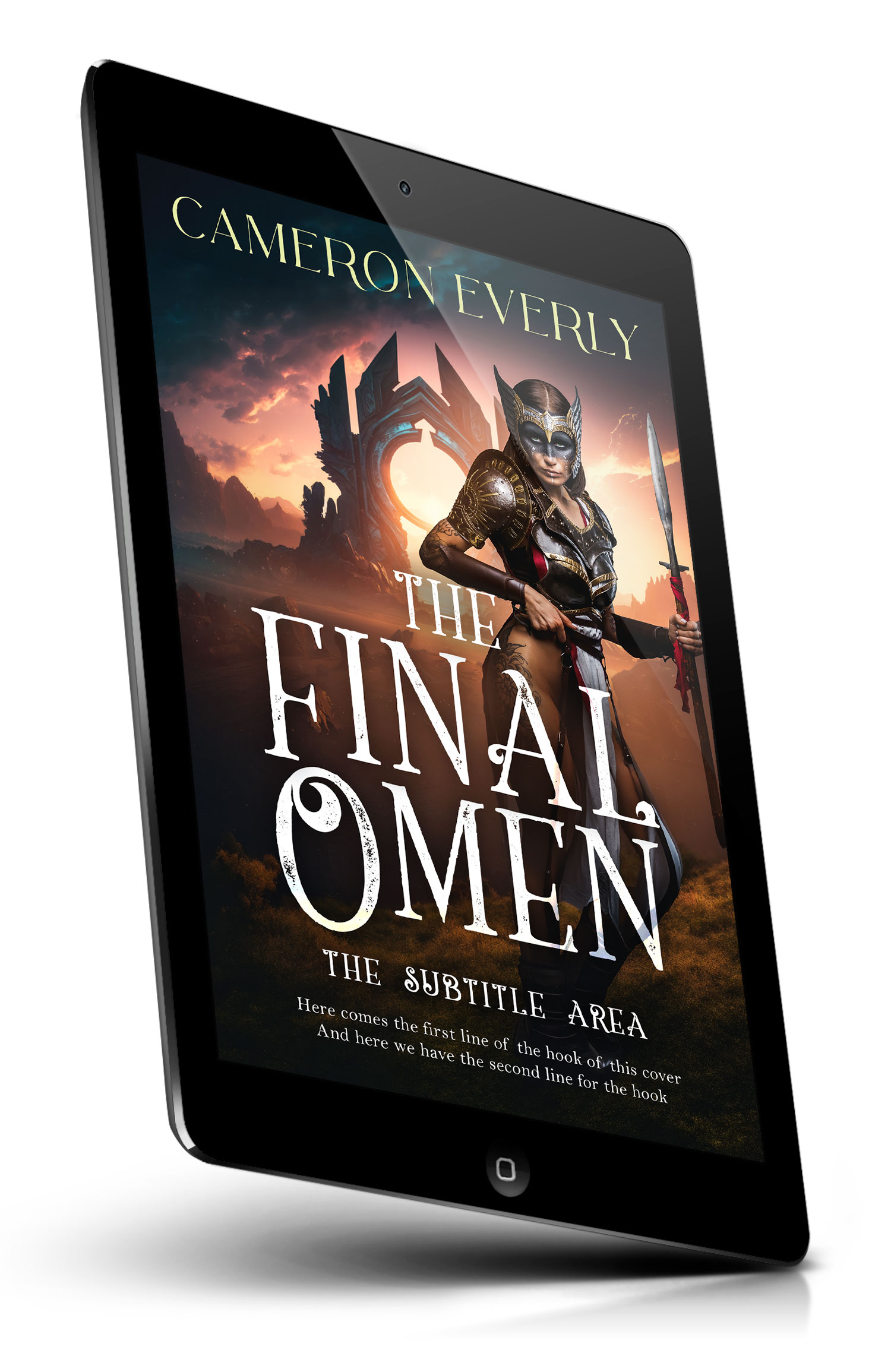 Tablet view of Premade Science Fiction Book Cover - Cocoa Brown #18281 | BookCoverZone*