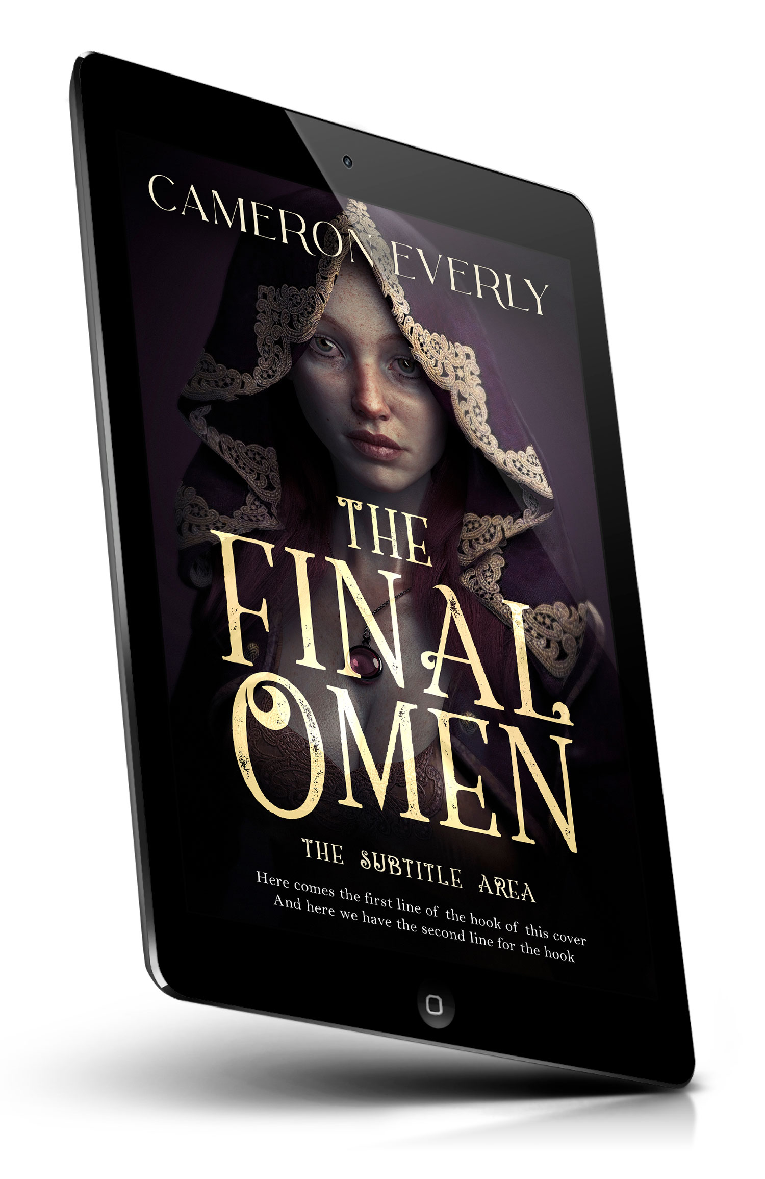 Tablet view of Premade Fantasy Book Cover - Cocoa Brown #18284 | BookCoverZone*