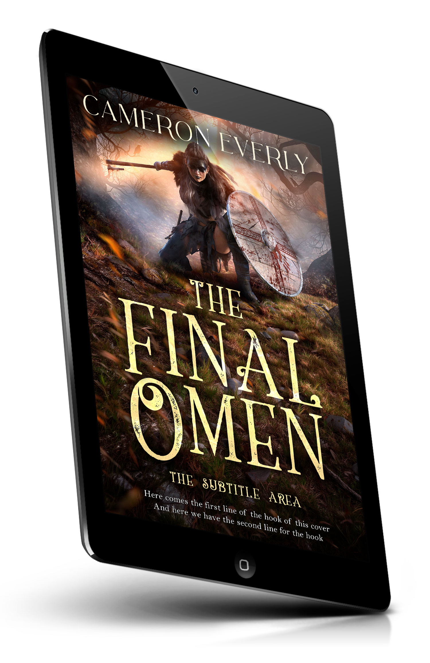 Tablet view of Premade Fantasy Book Cover - Eclipse #18287 | BookCoverZone*