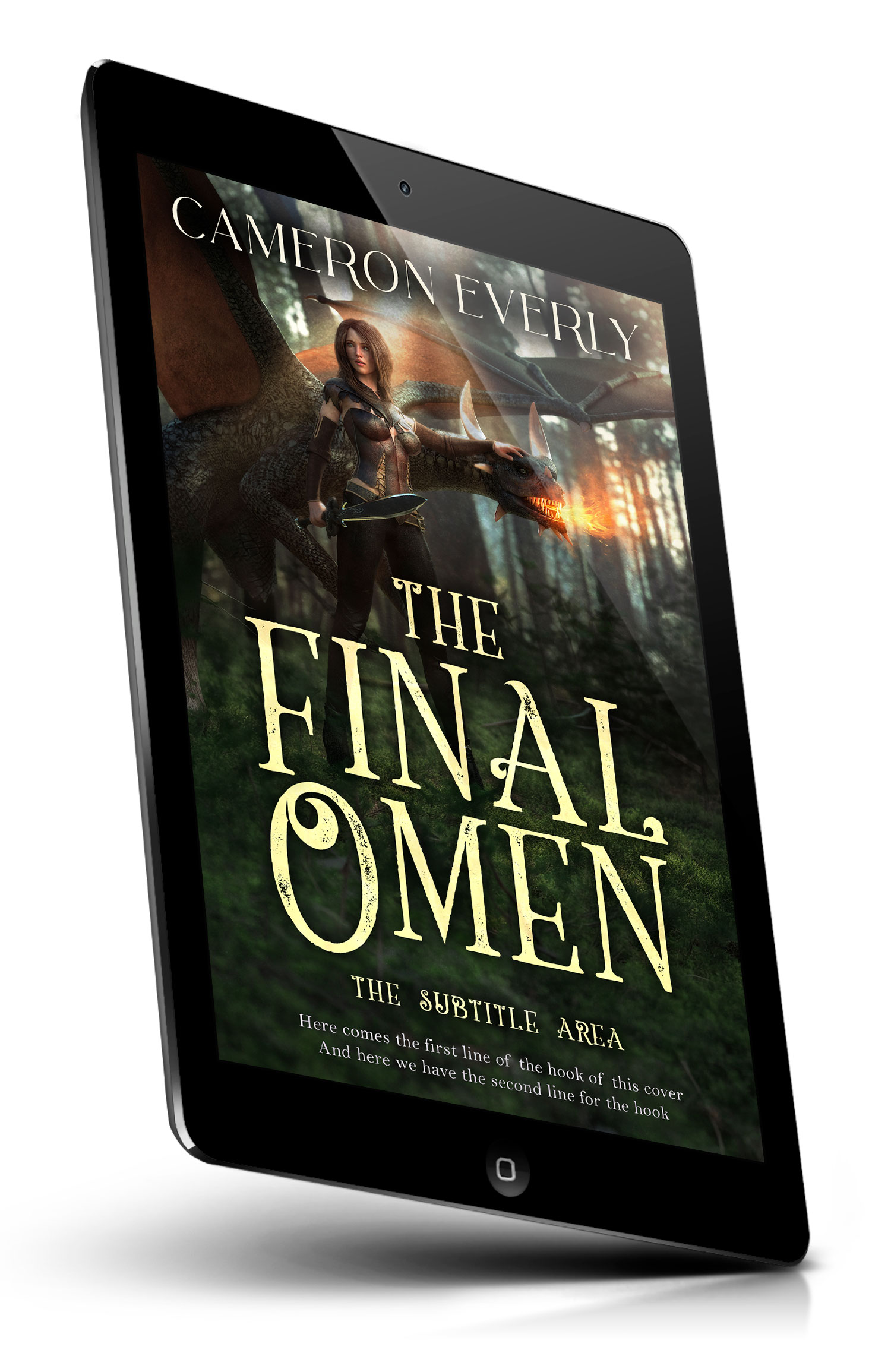 Tablet view of Premade Fantasy Book Cover - Rangoon Green #18288 | BookCoverZone*