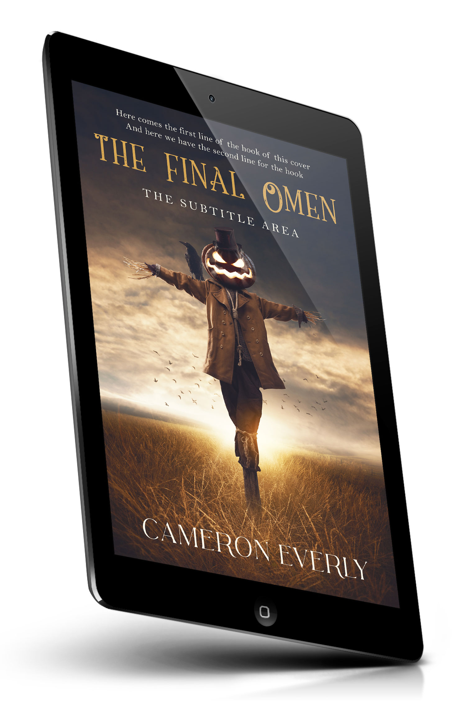 Tablet view of Premade Horror Book Cover - Woody Brown #18297 | BookCoverZone*