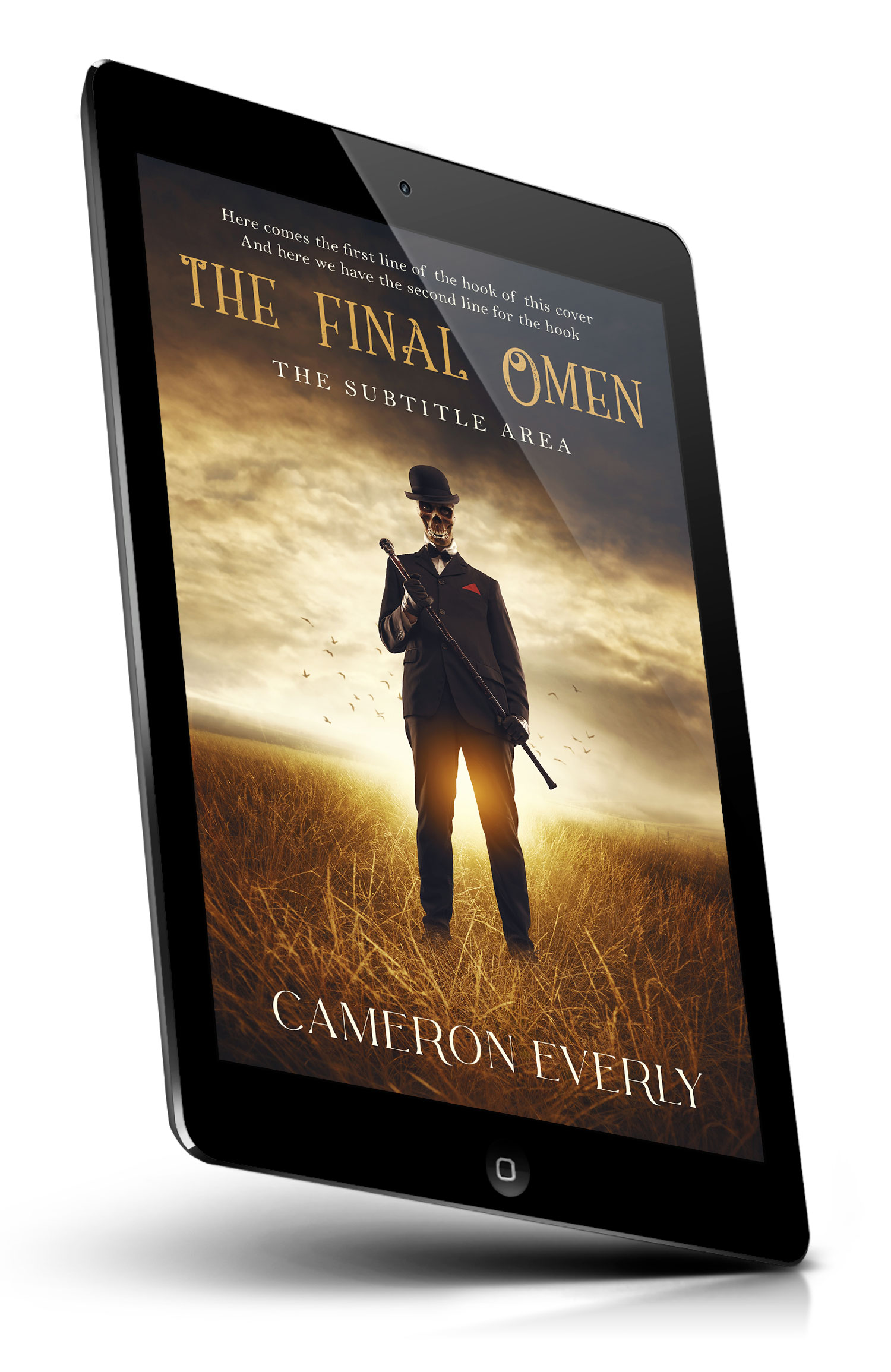 Tablet view of Premade Horror Book Cover - English Walnut #18299 | BookCoverZone*