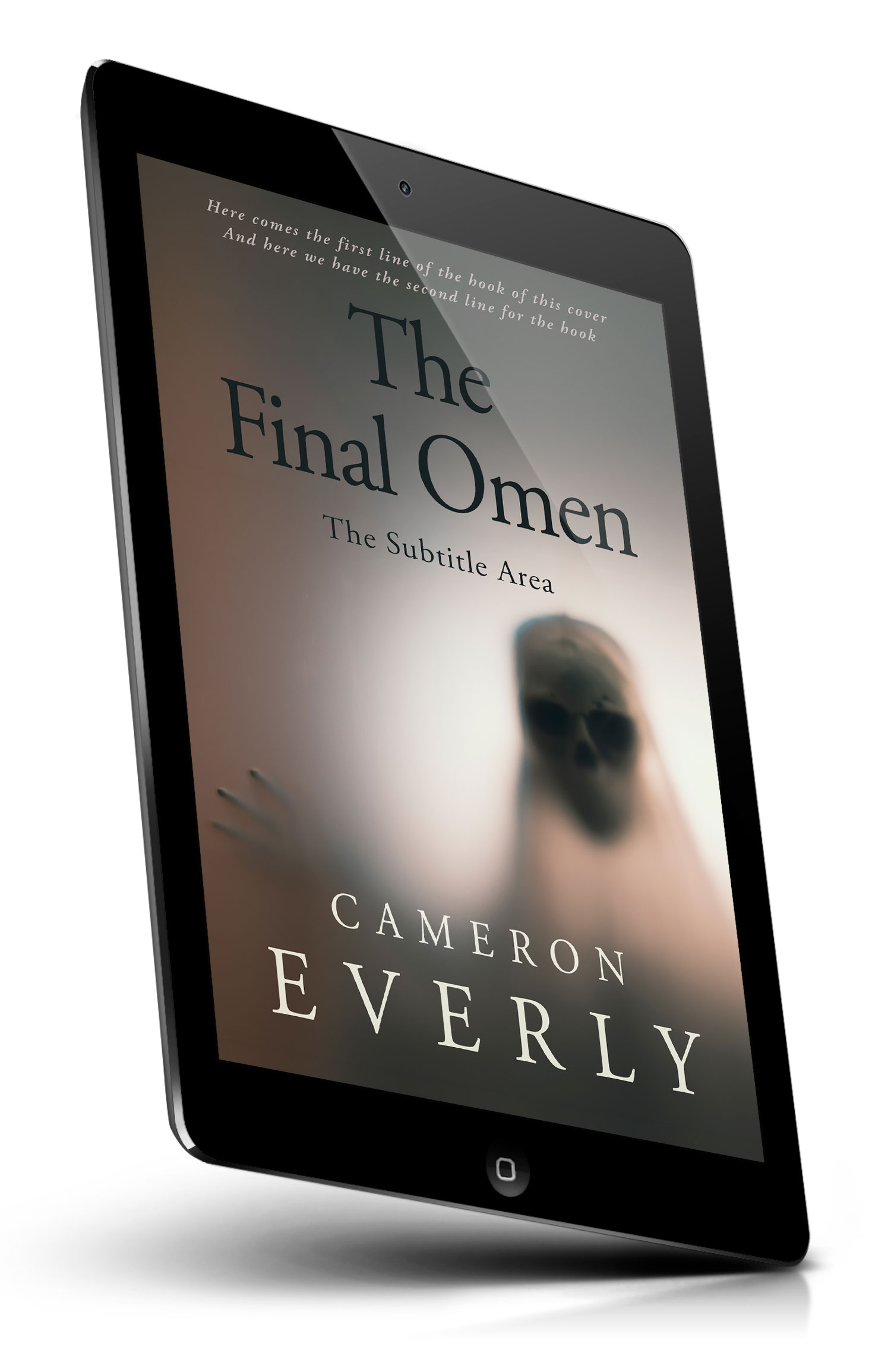 Tablet view of Premade Horror Book Cover - Fuscous Gray #18306 | BookCoverZone*