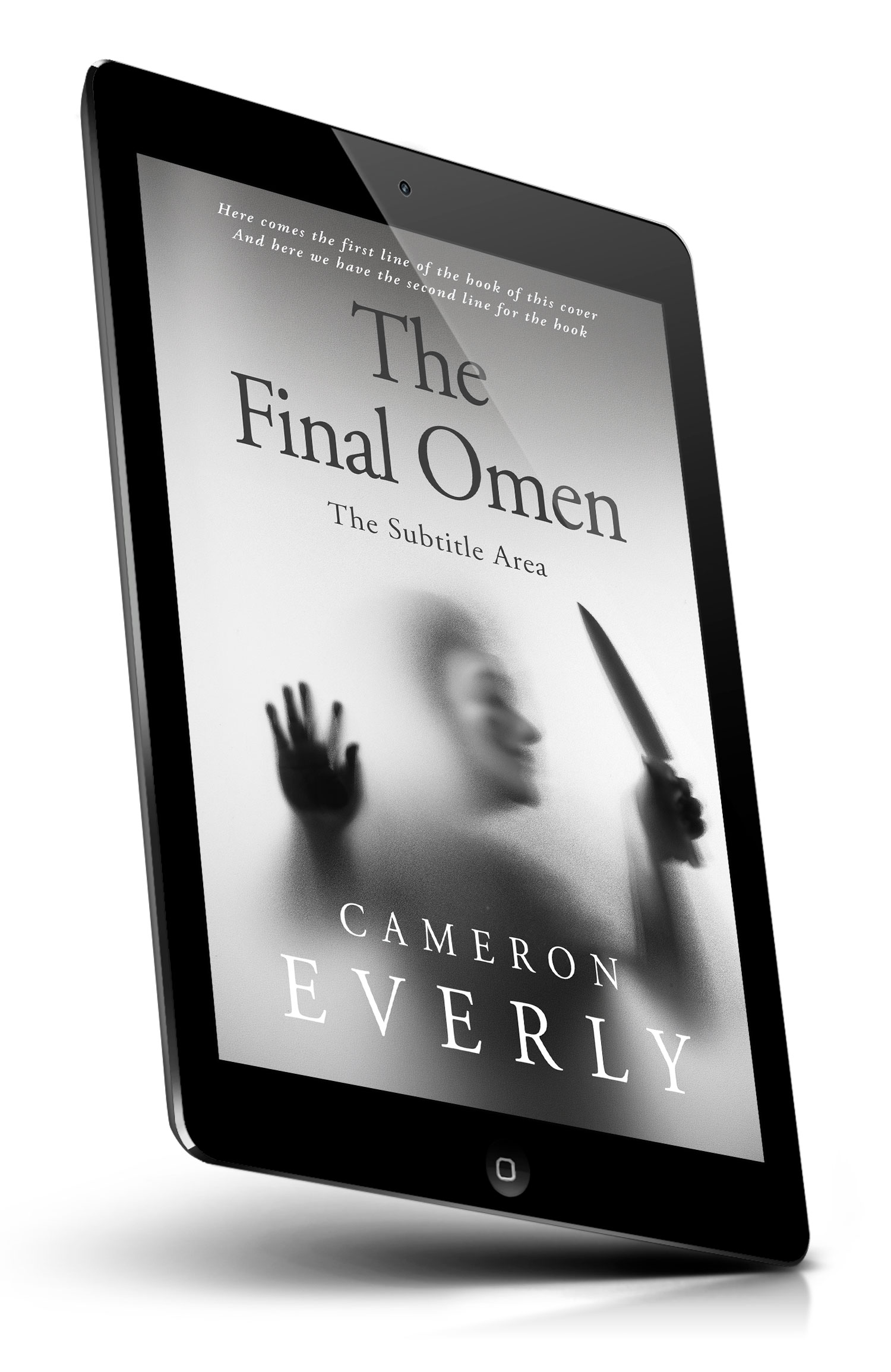 Tablet view of Premade Mystery & Thriller & Suspense Book Cover - Silver #18308 | BookCoverZone*