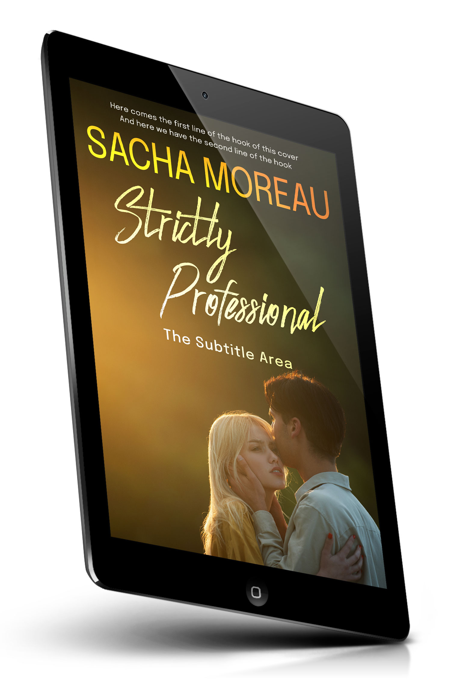 Tablet view of Premade Romance Book Cover - Thatch Green #18361 | BookCoverZone