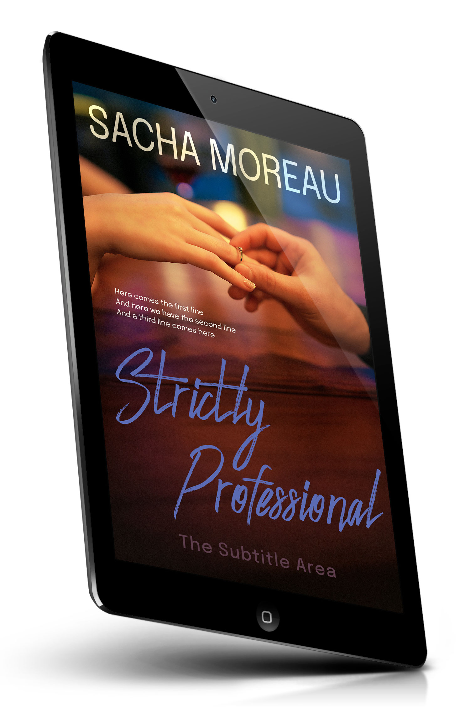 Tablet view of Premade Romance Book Cover - Eclipse #18366 | BookCoverZone
