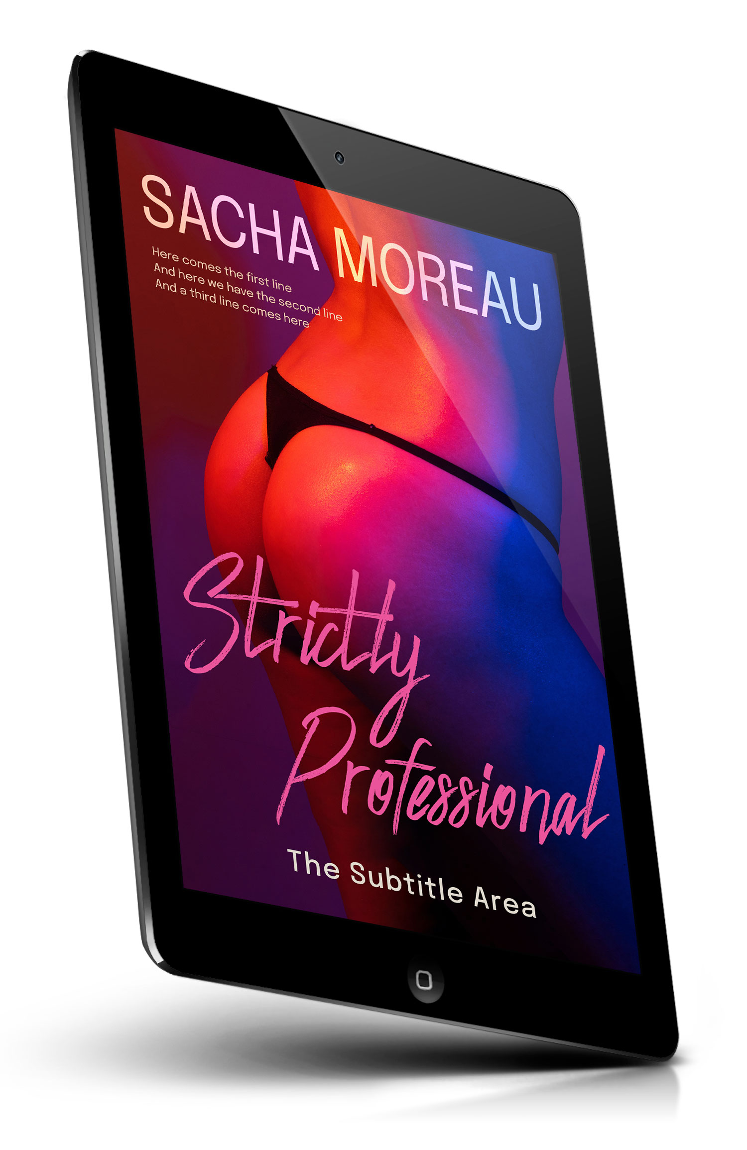 Tablet view of Premade Erotica Book Cover - Valentino #18368 | BookCoverZone