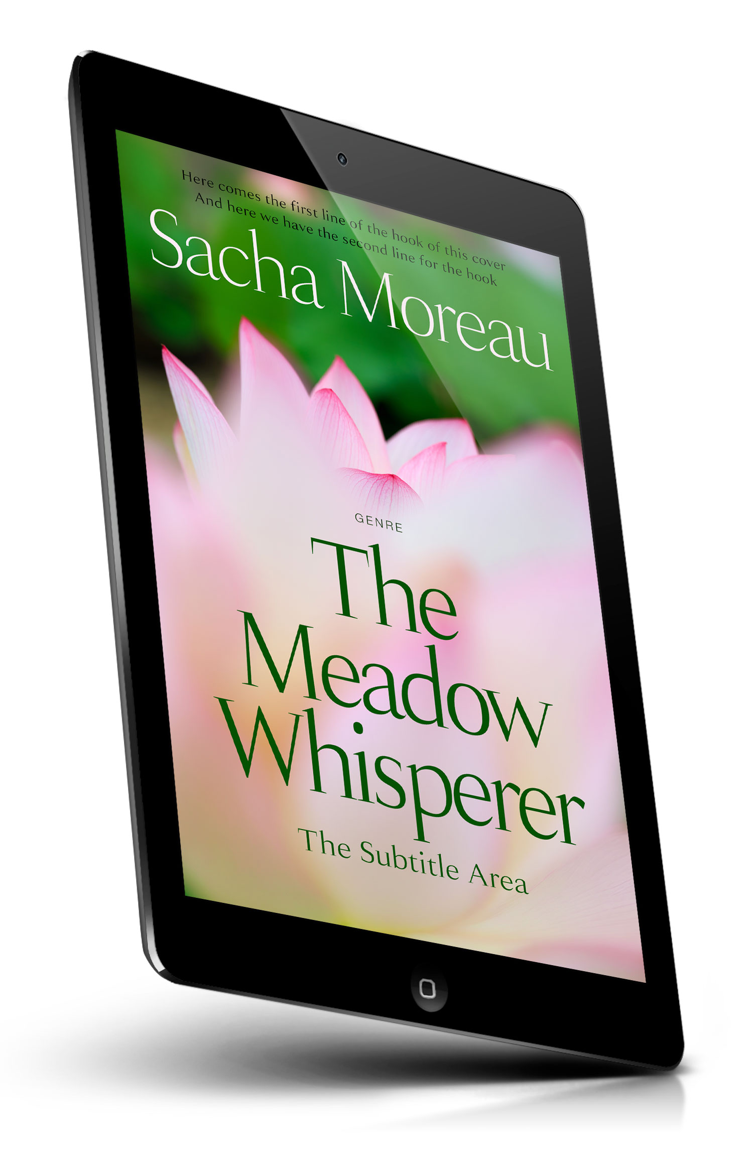 Tablet view of Premade  Book Cover - Forest Green #18413 | BookCoverZone