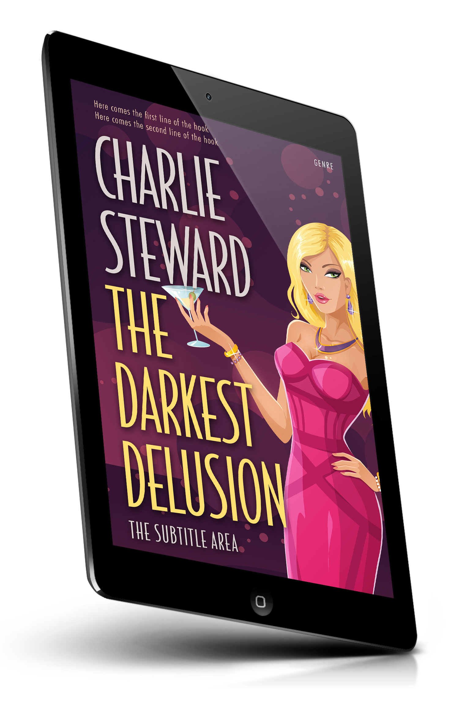 Tablet view of Premade Erotica Book Cover - Tonys Pink #20877 | BookCoverZone