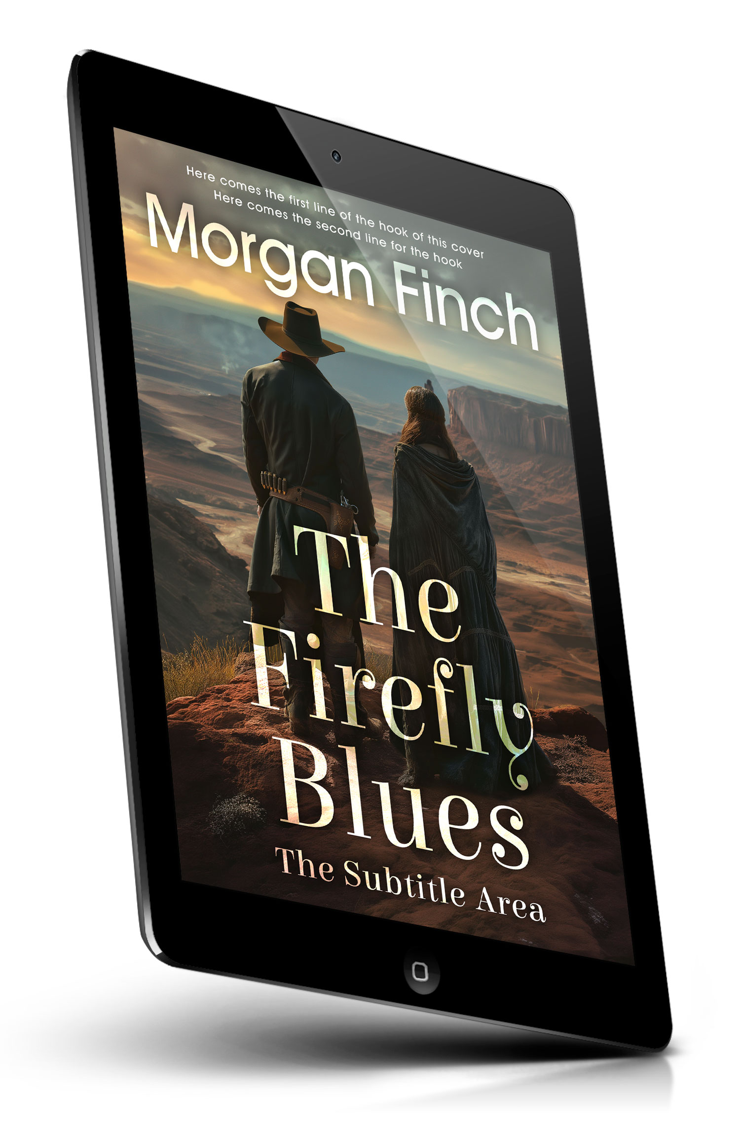 Tablet view of Premade Western Book Cover - Armadillo #36690 | BookCoverZone