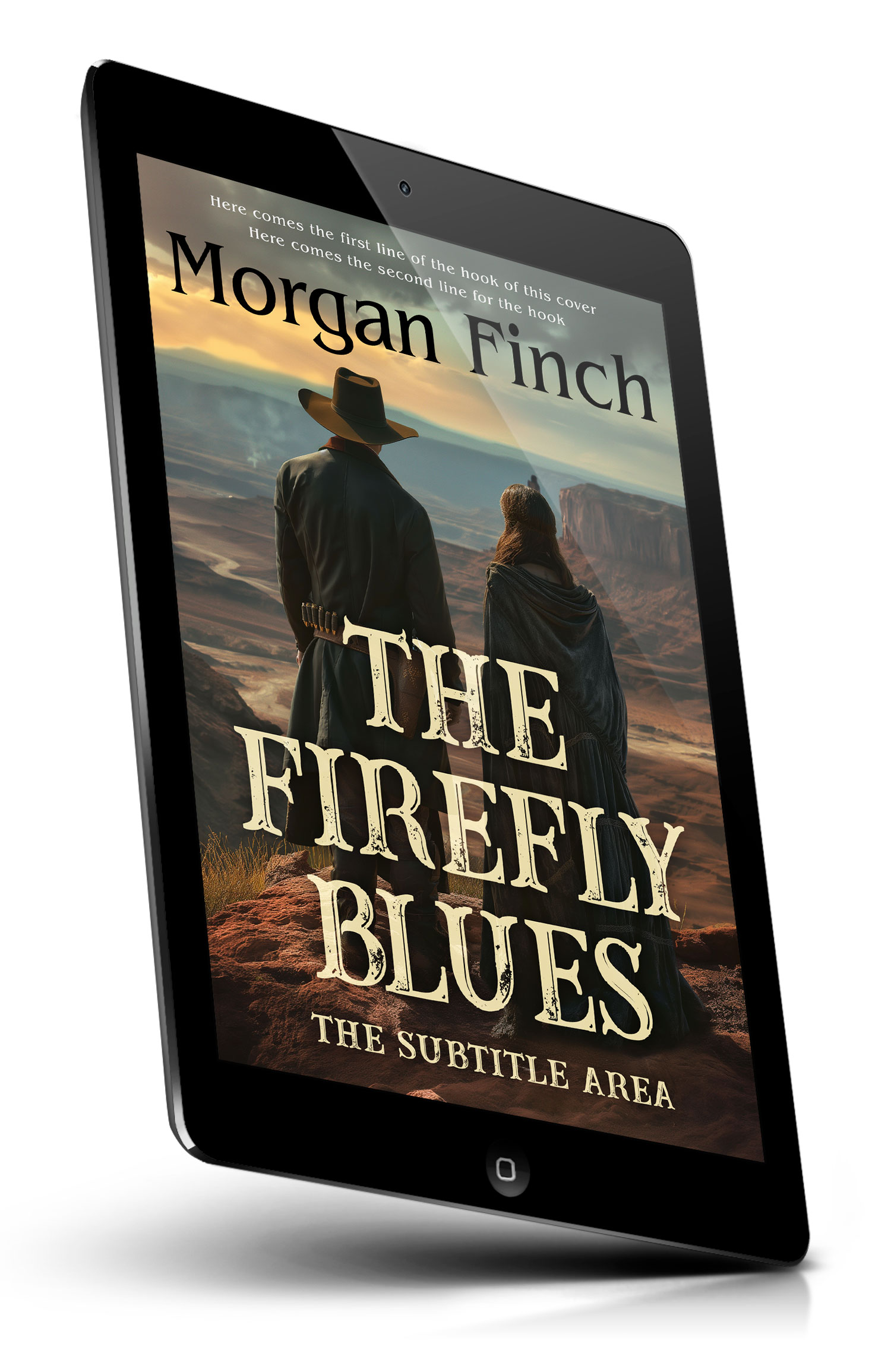 Tablet view of Premade Western Book Cover - Armadillo #36694 | BookCoverZone