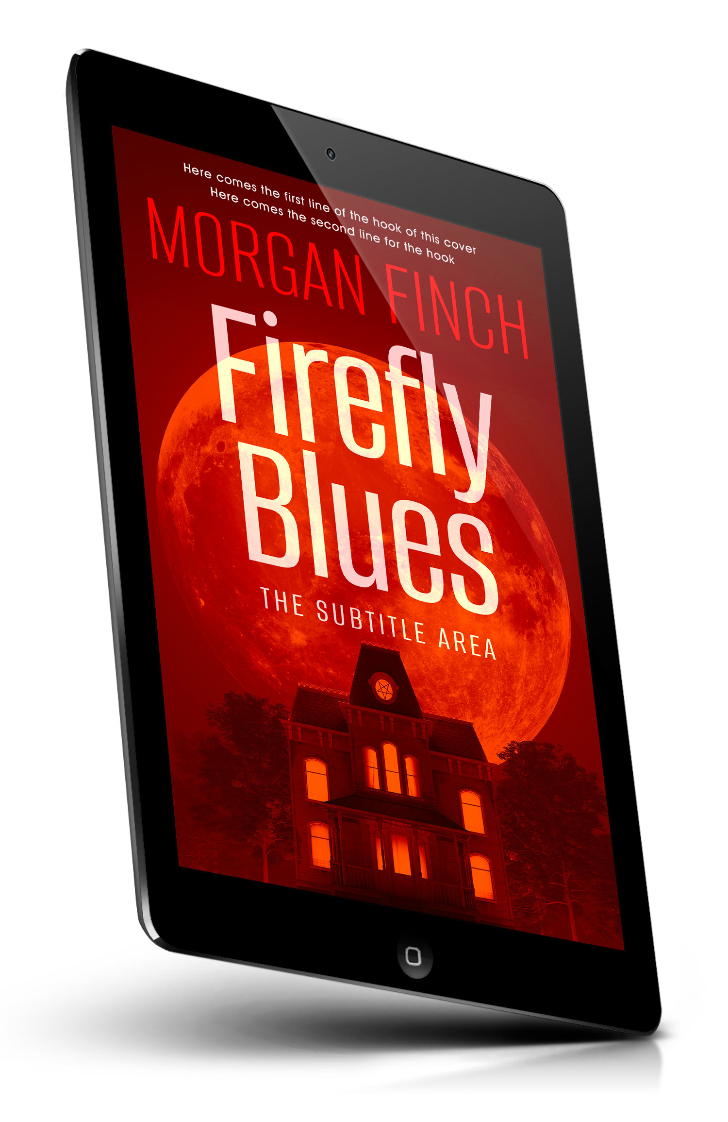 Tablet view of Premade Horror Book Cover - Red Oxide #36725 | BookCoverZone*