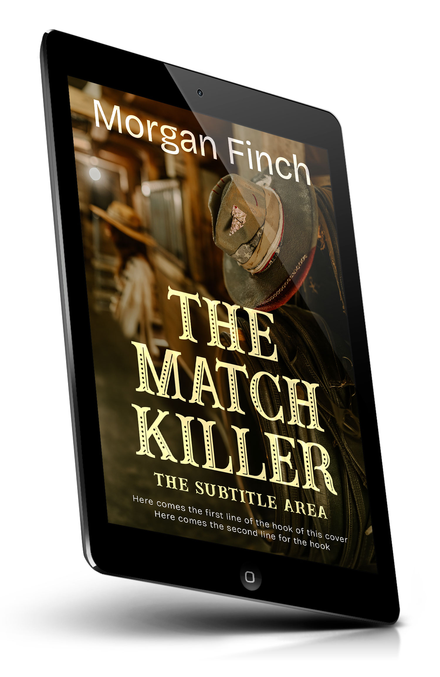 Tablet view of Premade Western Book Cover - El Paso #36764 | BookCoverZone*