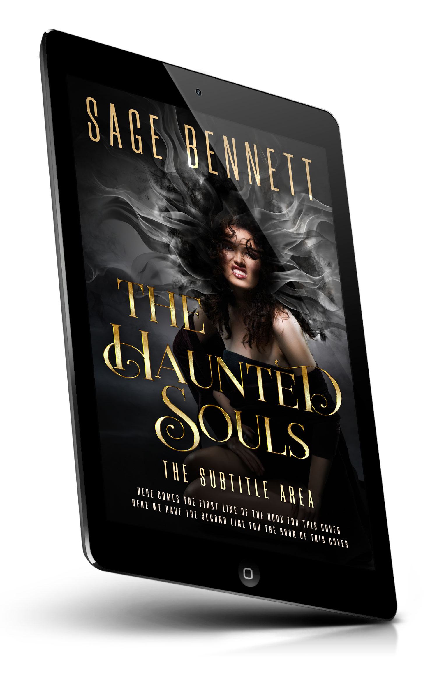 Tablet view of Premade Fantasy Book Cover - Cod Gray #36784 | BookCoverZone