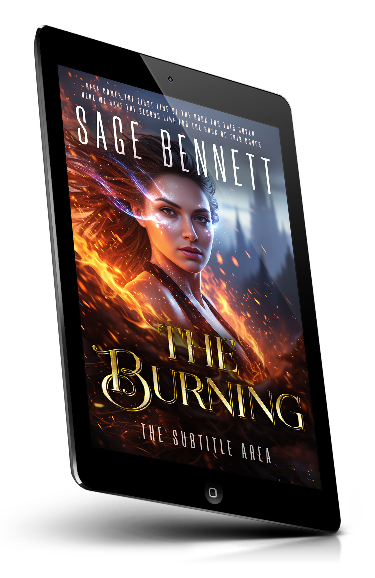 Tablet view of Premade Fantasy Book Cover - Thunder #36787 | BookCoverZone*