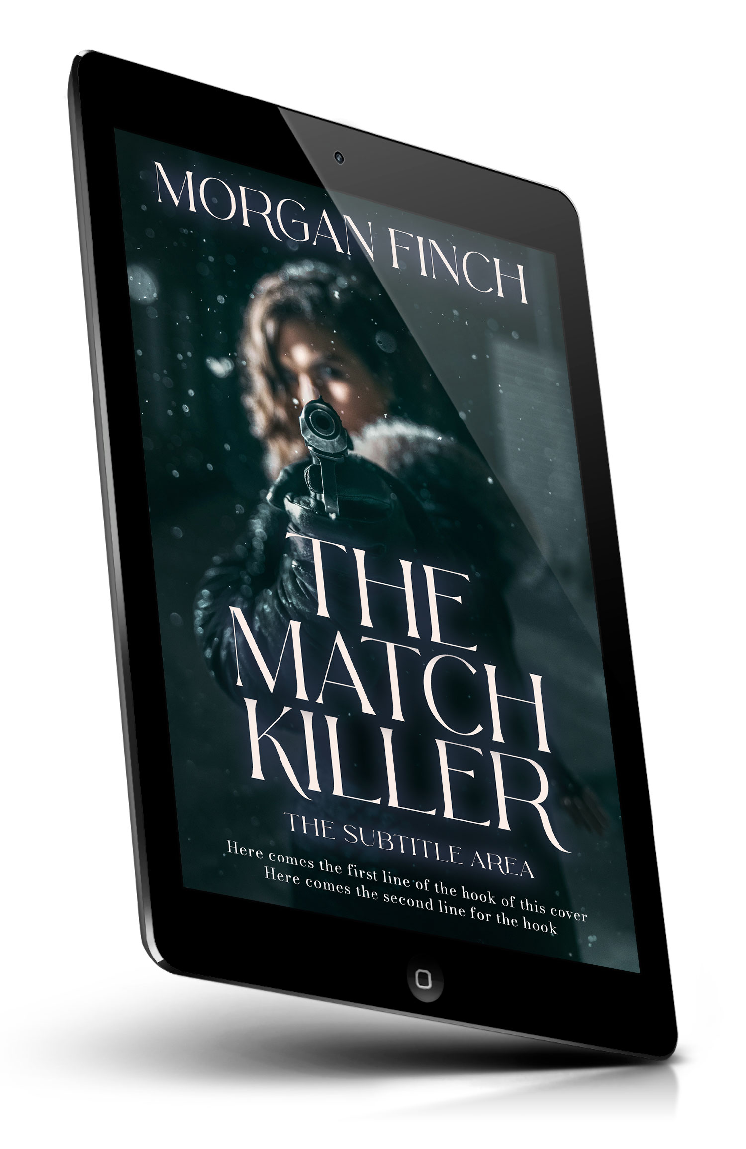 Tablet view of Premade Mystery & Thriller & Suspense Book Cover - Timber Green #36793 | BookCoverZone*