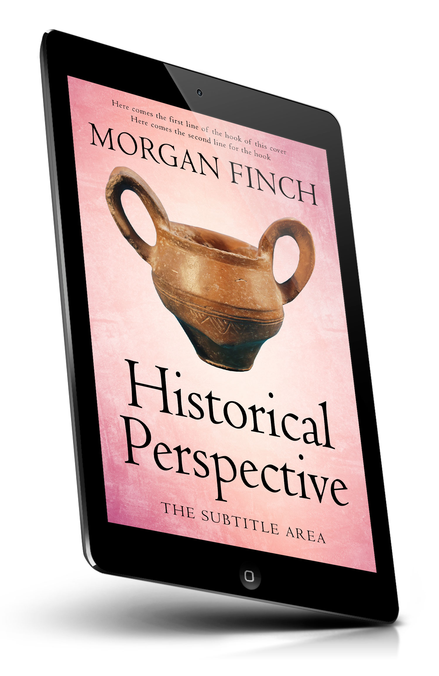 Tablet view of Premade History Book Cover - Mandys Pink #36807 | BookCoverZone*