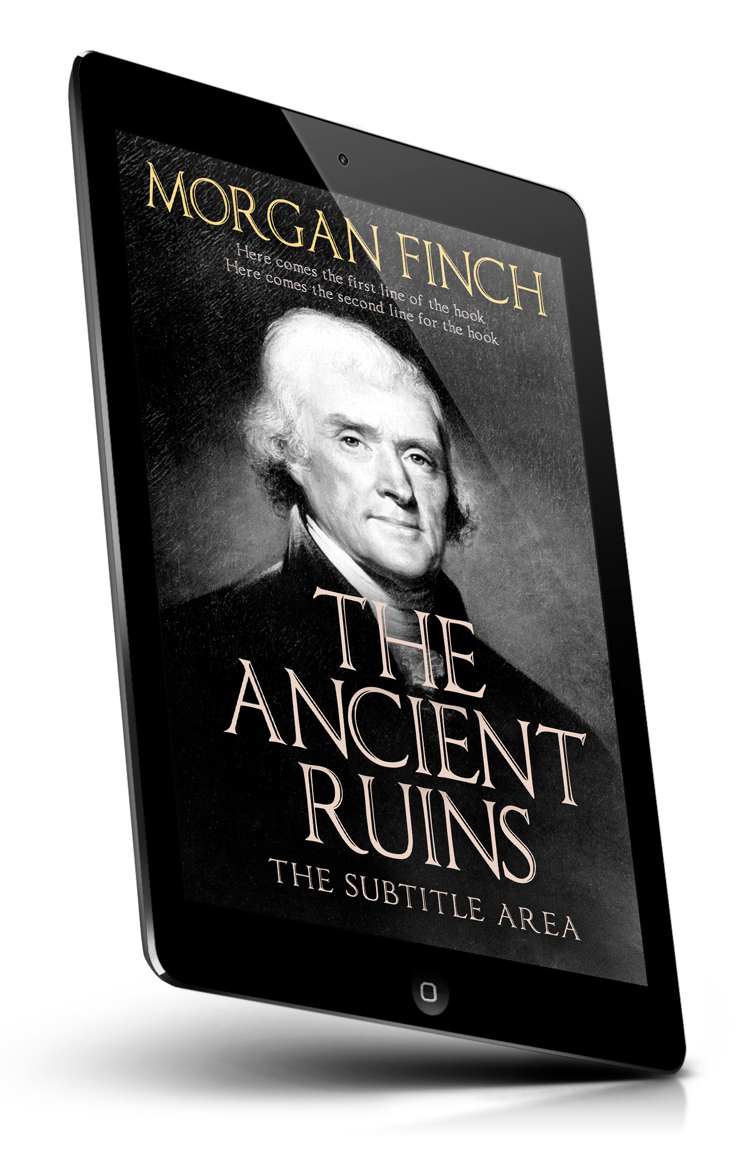 Tablet view of Premade History Book Cover - Cod Gray #36815 | BookCoverZone*