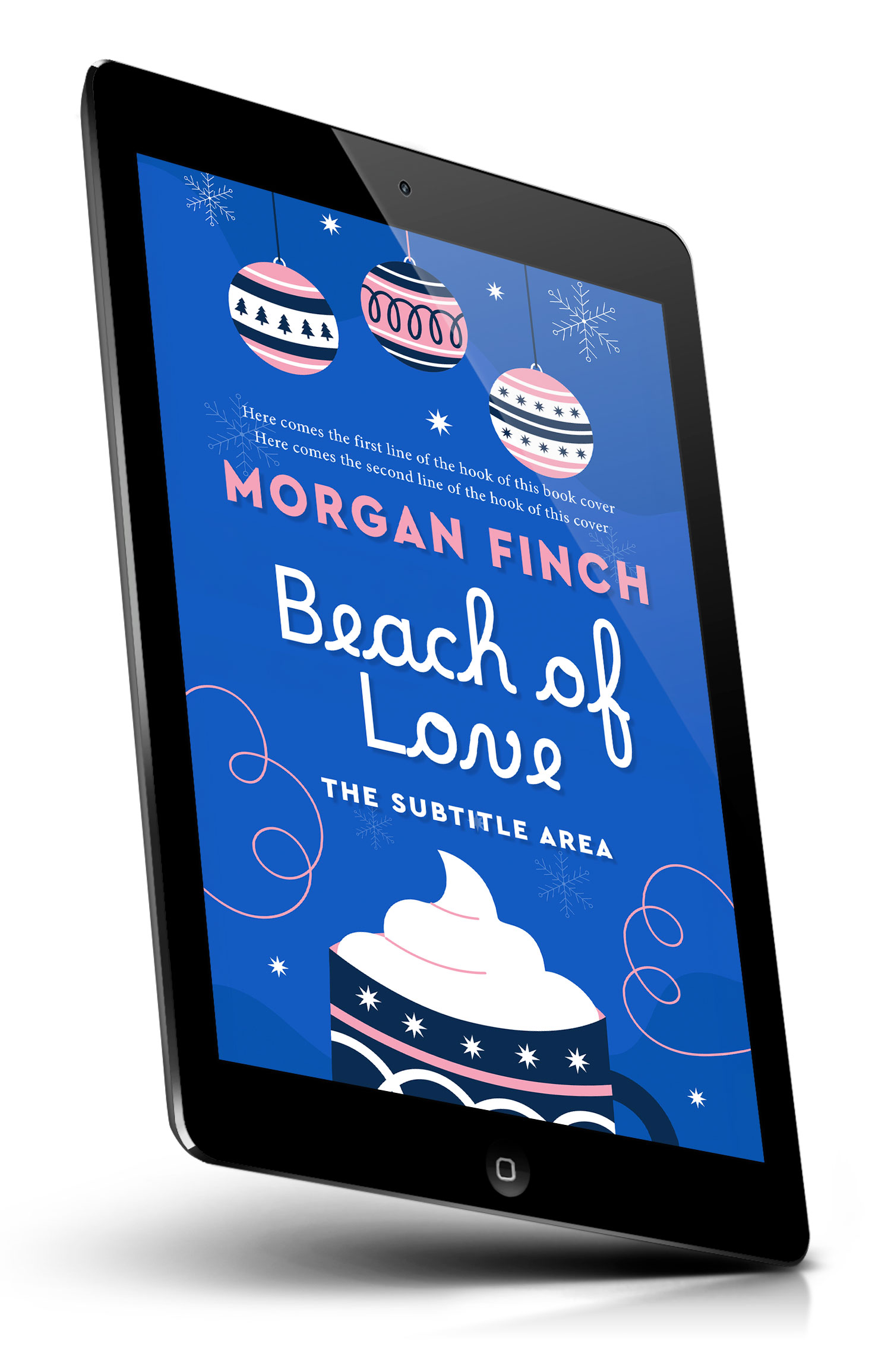 Tablet view of Premade Business Book Cover - Denim #36857 | BookCoverZone*