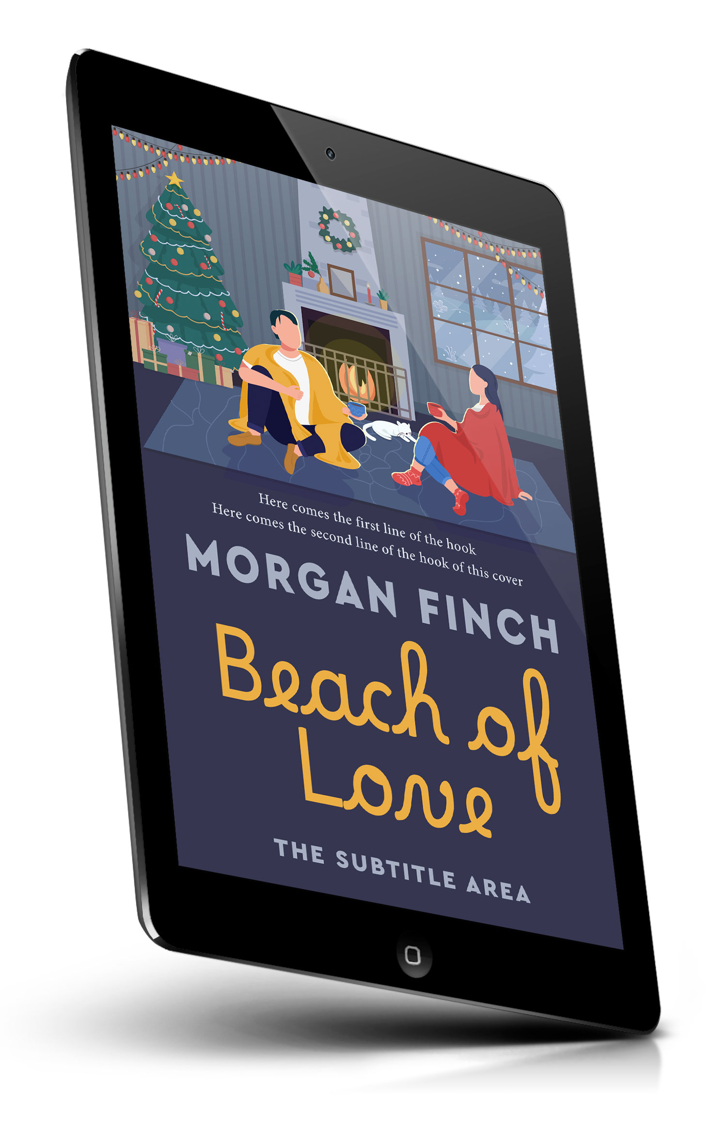 Tablet view of Premade Romance Book Cover - Oxford Blue #36864 | BookCoverZone*