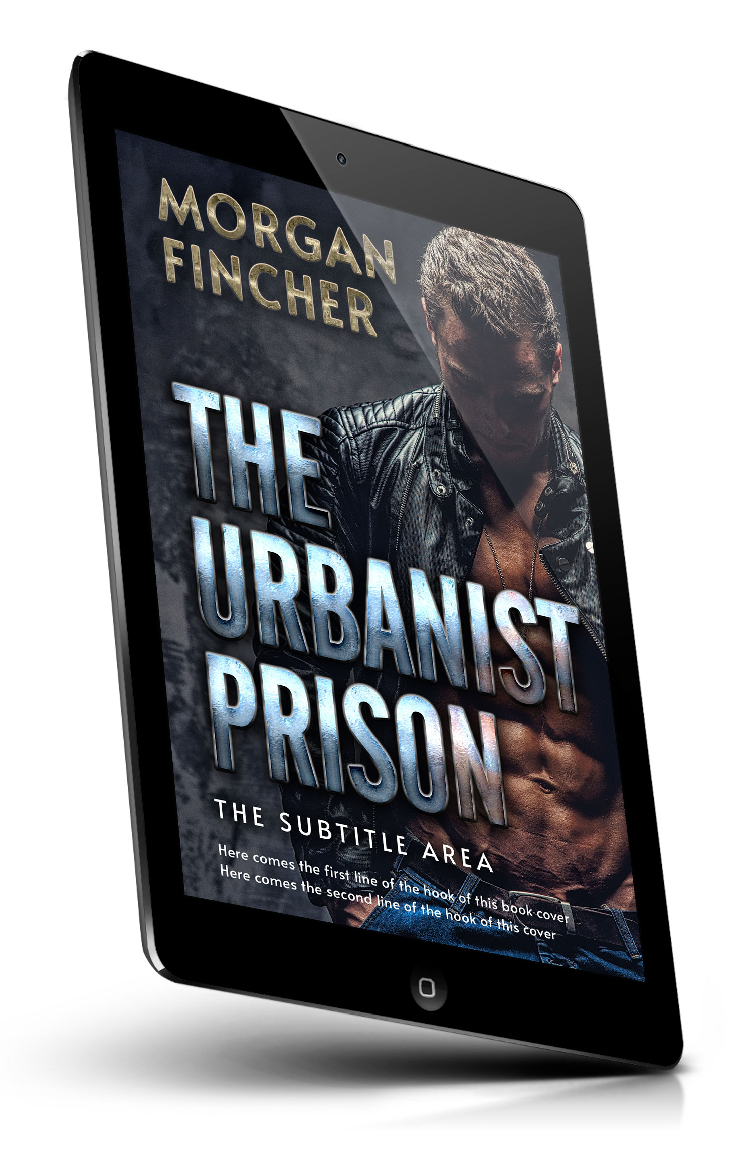 Tablet view of Premade Mystery & Thriller & Suspense Book Cover - Shark #36903 | BookCoverZone*