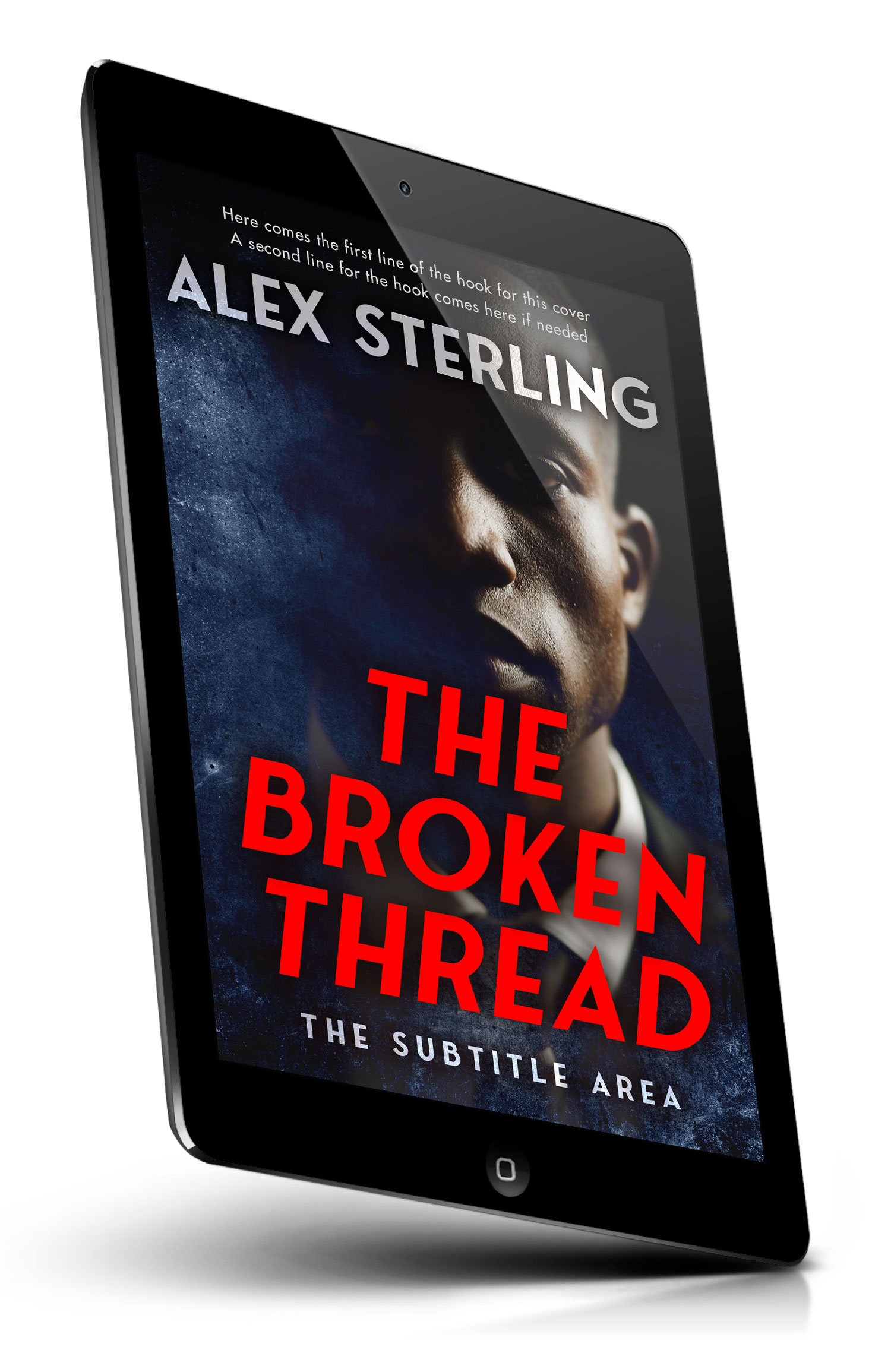 Tablet view of Premade Mystery & Thriller & Suspense Book Cover - Steel Gray #36944 | BookCoverZone*