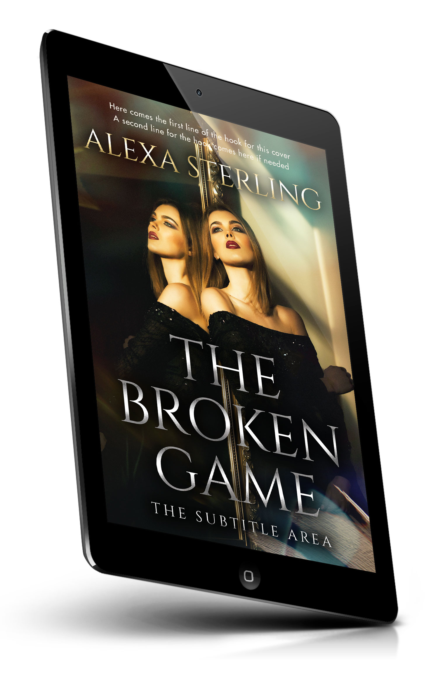 Tablet view of Premade Mystery & Thriller & Suspense Book Cover - Tan #36972 | BookCoverZone*