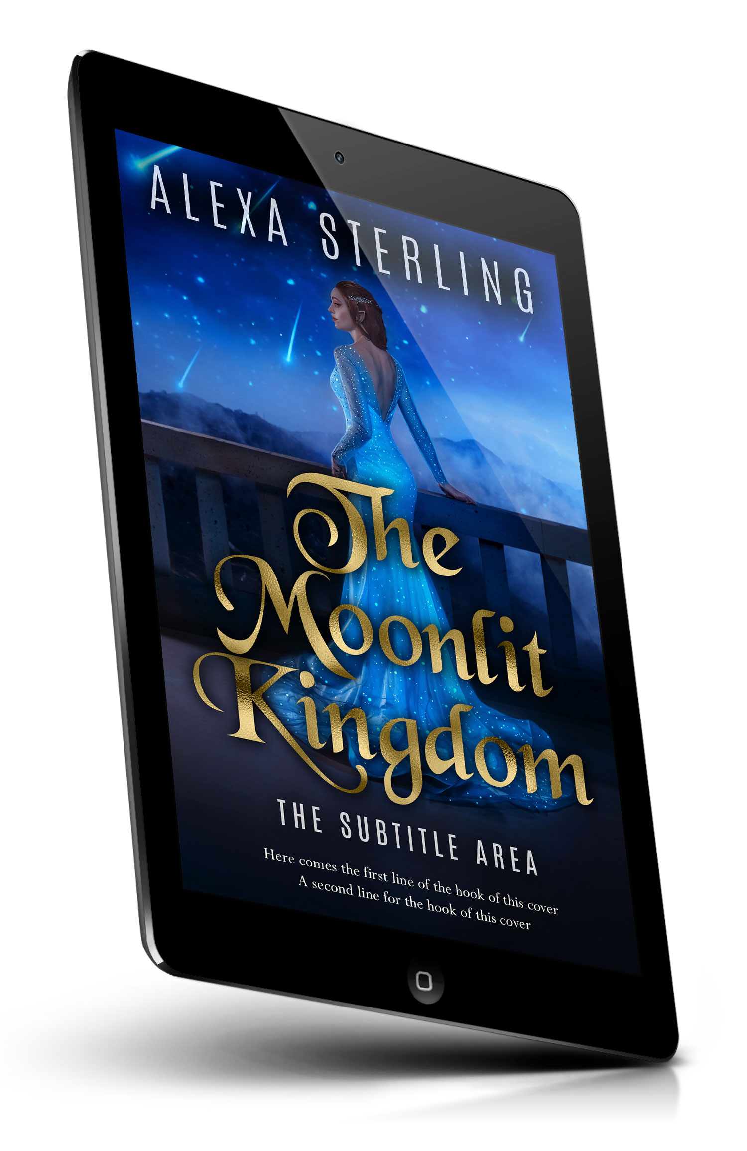 Tablet view of Premade Fantasy Book Cover - Ebony #37014 | BookCoverZone*