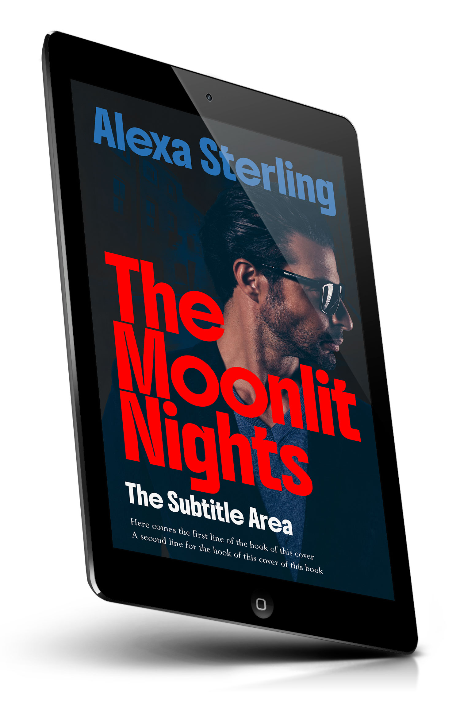 Tablet view of Premade Mystery & Thriller & Suspense Book Cover - Alizarin Crimson #37061 | BookCoverZone*
