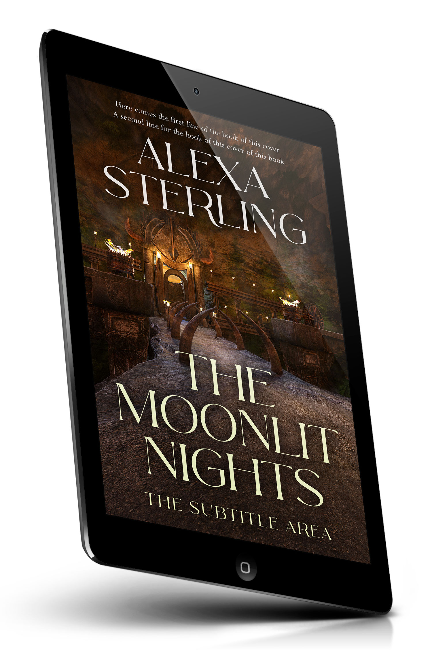 Tablet view of Premade Fantasy Book Cover - Eclipse #37079 | BookCoverZone*