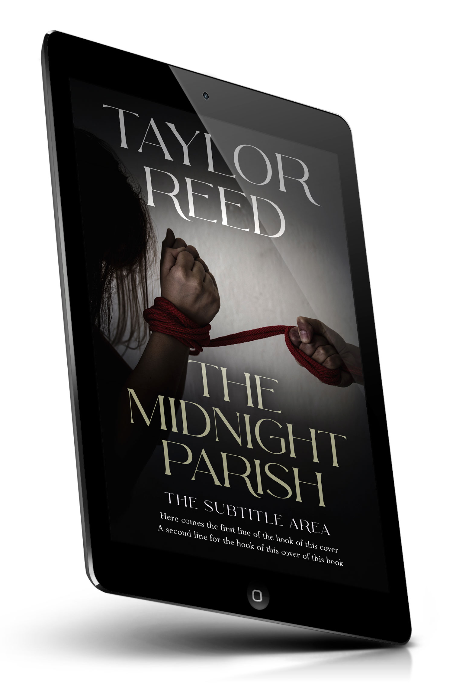 Tablet view of Premade Mystery & Thriller & Suspense Book Cover - Cod Gray #37099 | BookCoverZone*