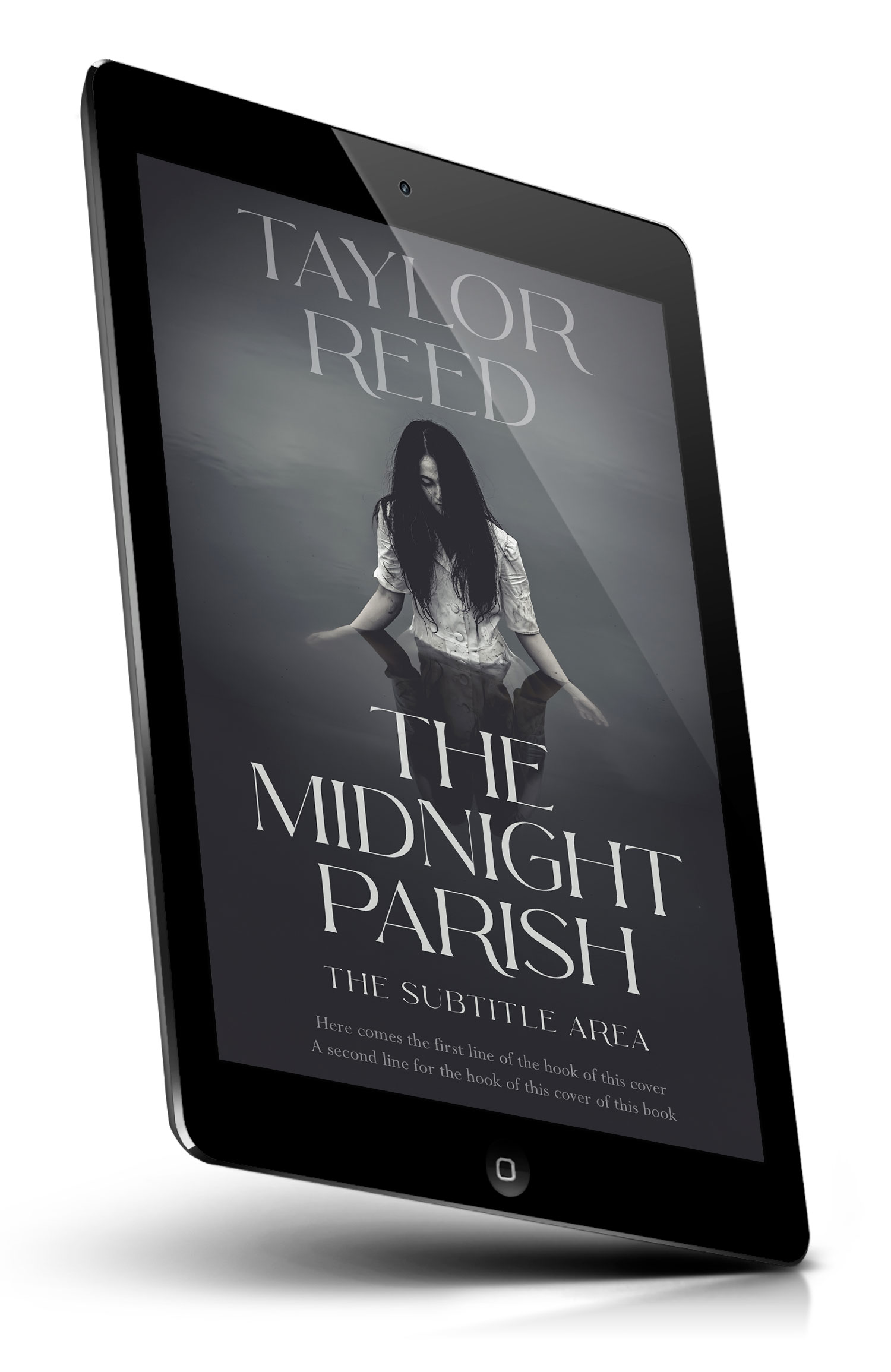 Tablet view of Premade Horror Book Cover - Mako #37106 | BookCoverZone*