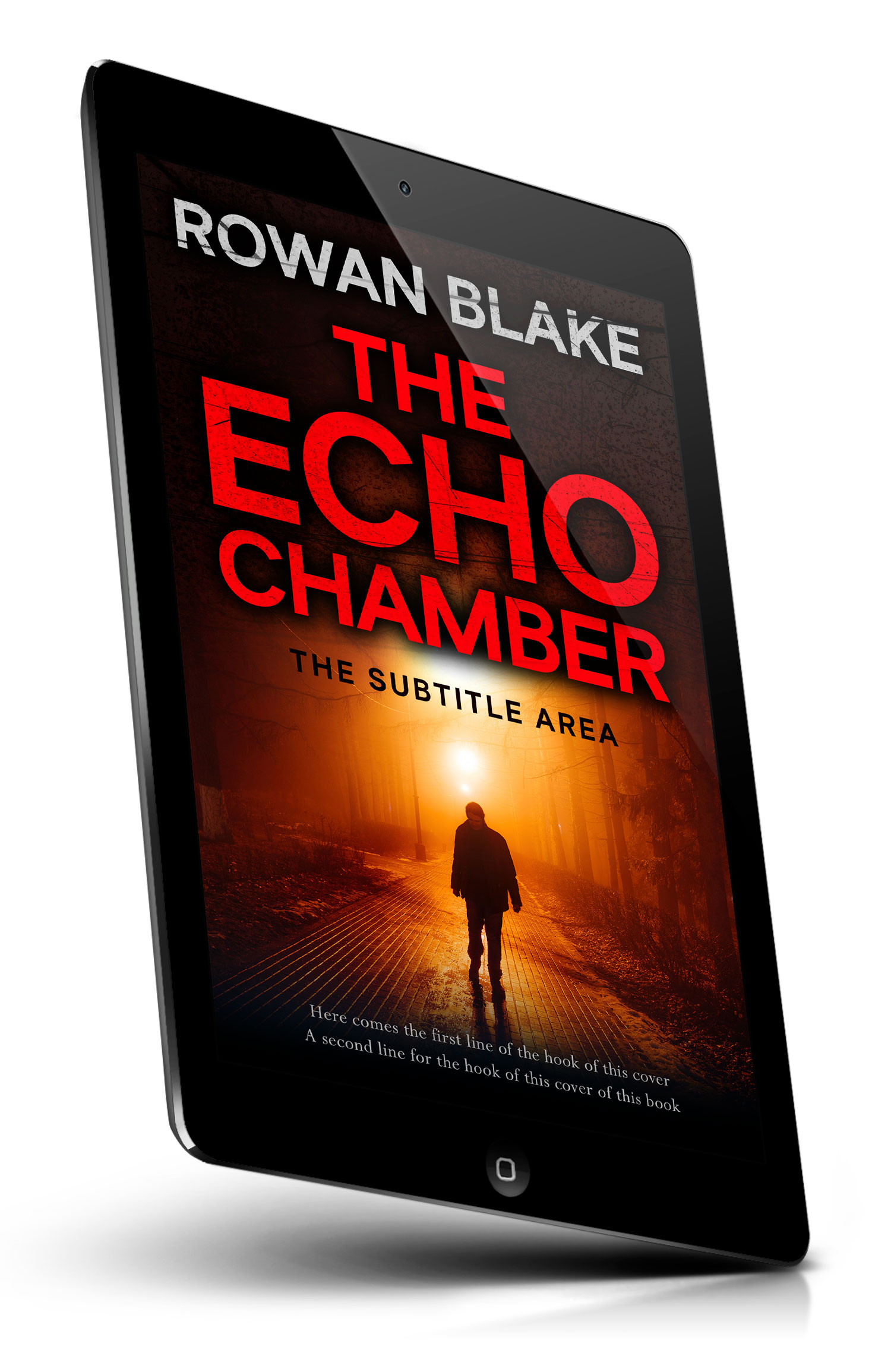 Tablet view of Premade Mystery & Thriller & Suspense Book Cover - Graphite #37120 | BookCoverZone