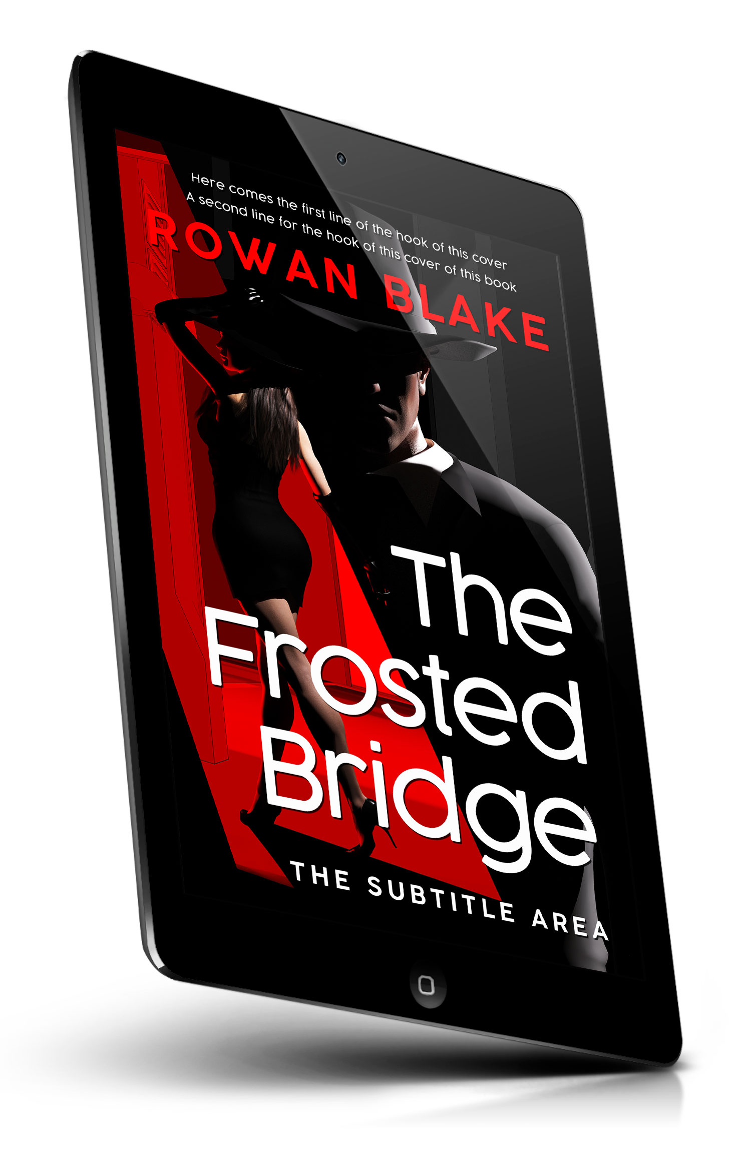Tablet view of Premade Mystery & Thriller & Suspense Book Cover - Night Rider #37186 | BookCoverZone