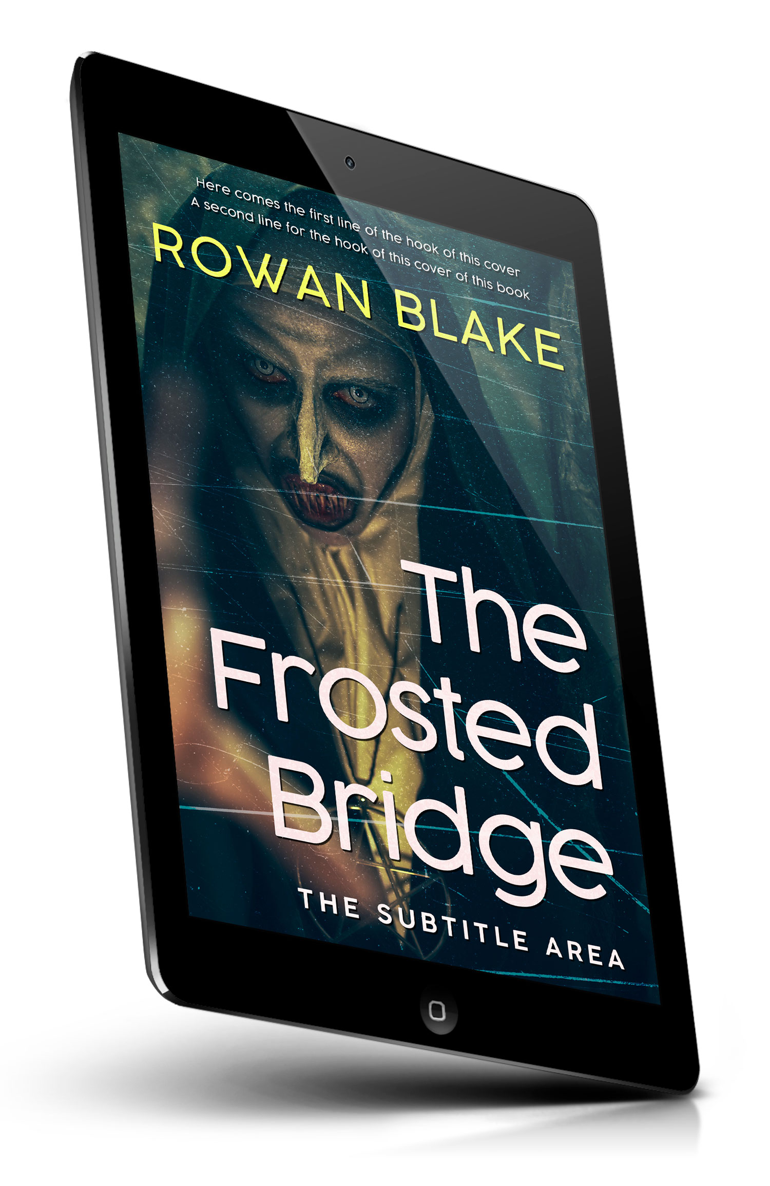 Tablet view of Premade Horror Book Cover - Timber Green #37188 | BookCoverZone