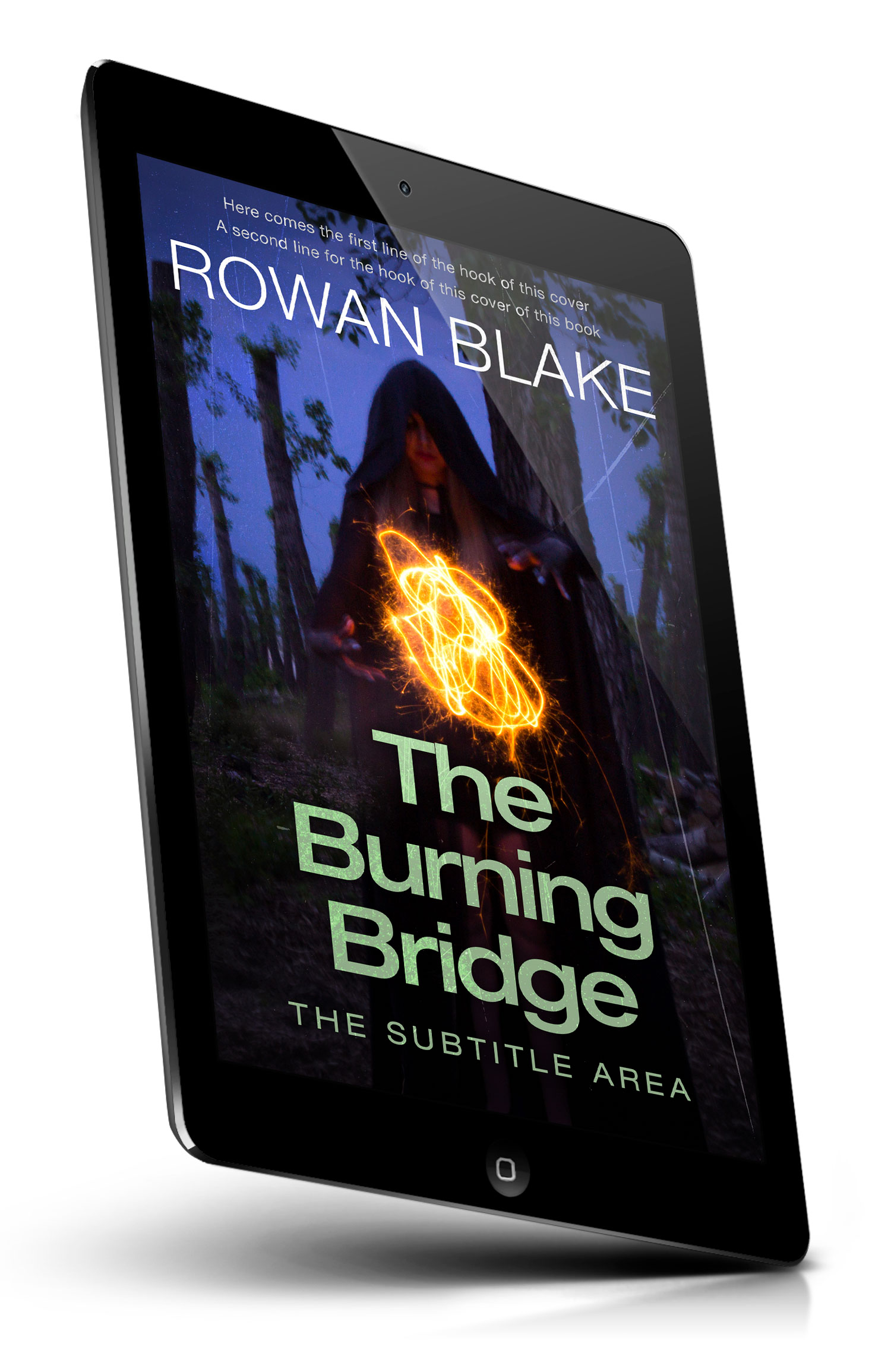 Tablet view of Premade Fantasy Book Cover - Cinder #37195 | BookCoverZone