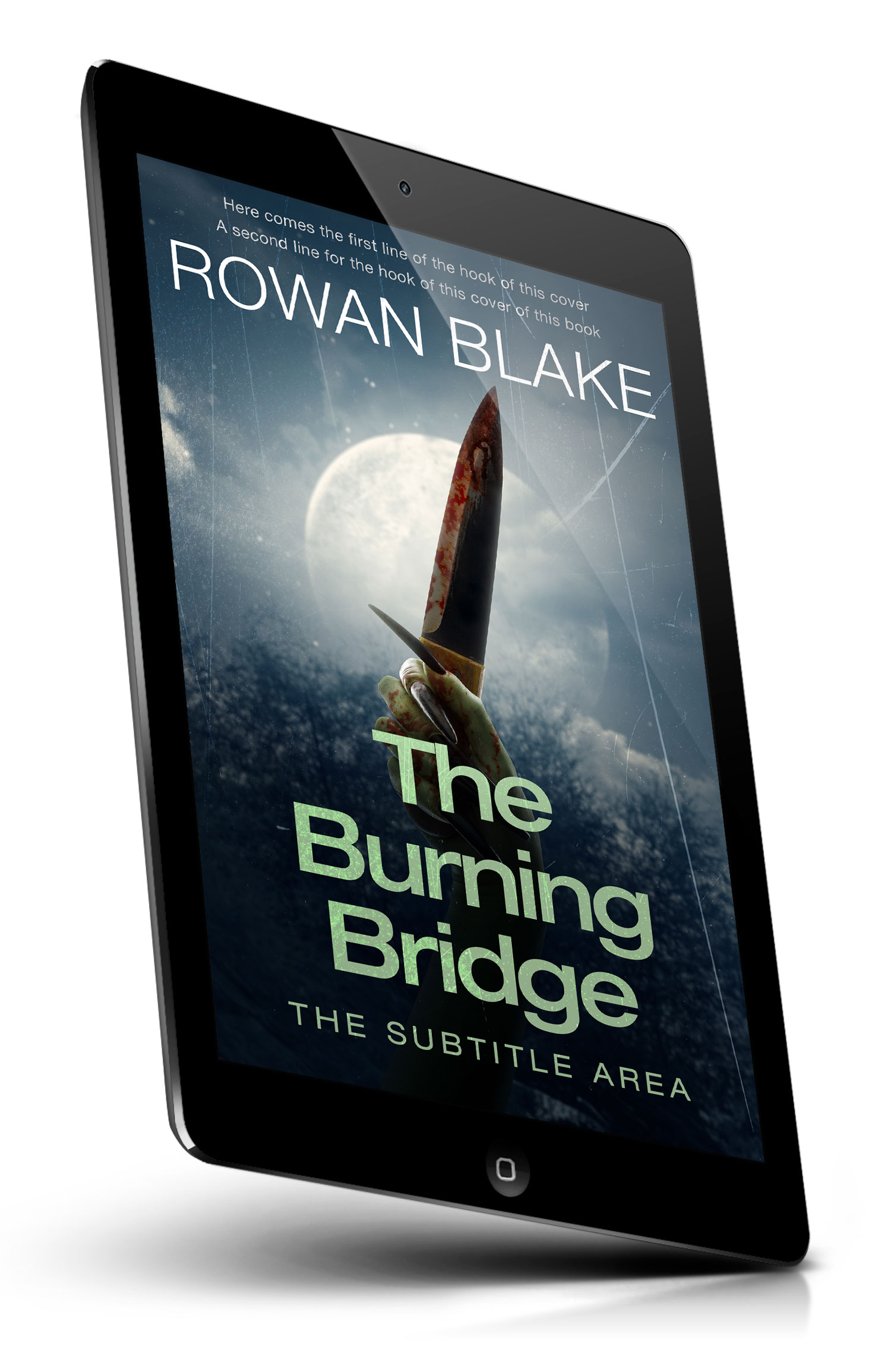 Tablet view of Premade Horror Book Cover - Ebony Clay #37196 | BookCoverZone
