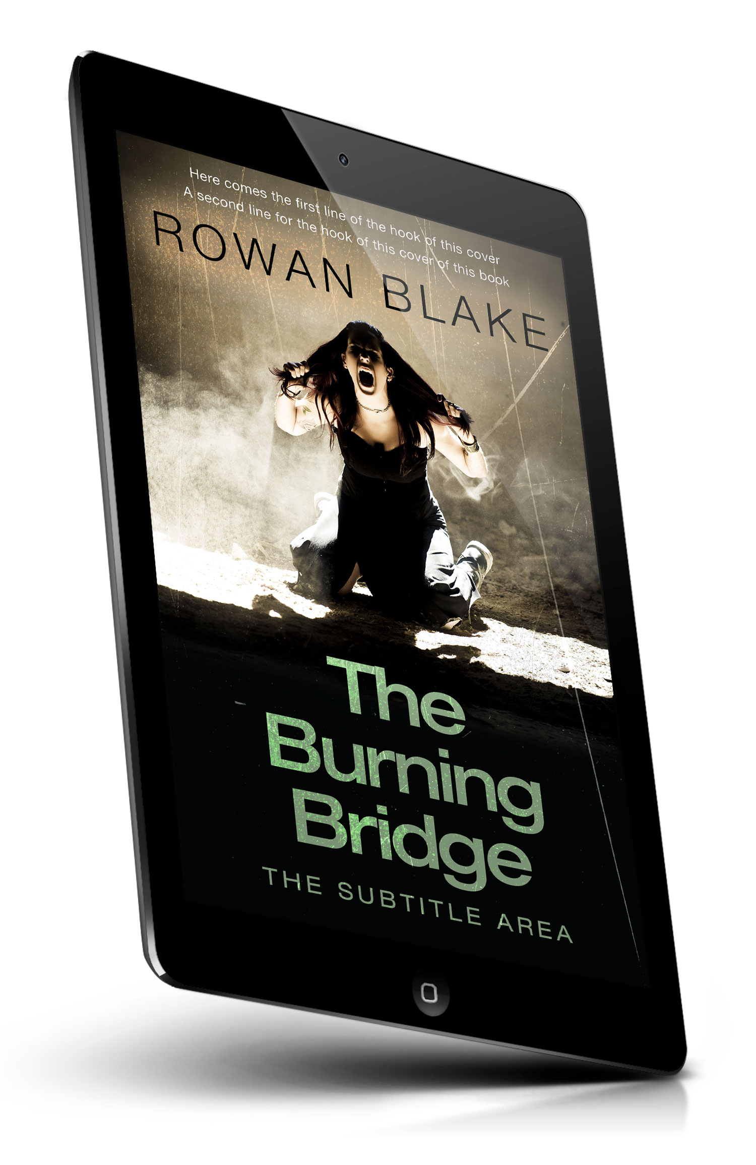 Tablet view of Premade Horror Book Cover - Vanilla #37197 | BookCoverZone